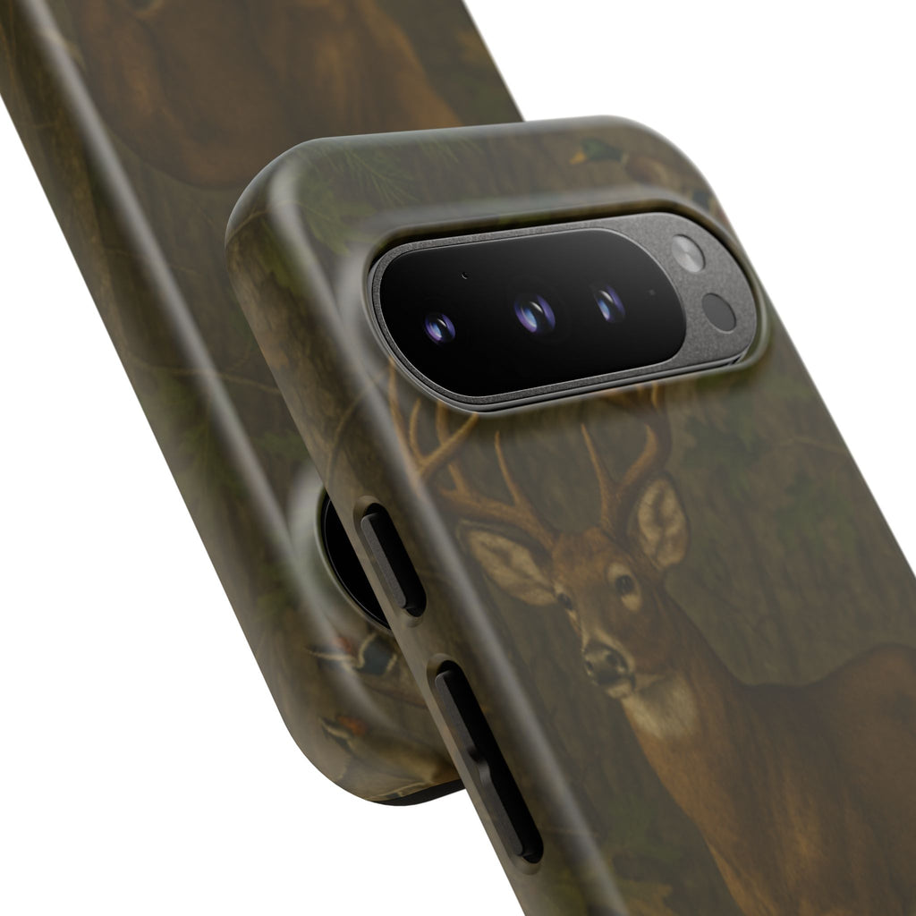 Hunting Phone Case – Deer & Ducks Design | Southern Moss Outfitters | Rugged Camo Outdoor iPhone Case