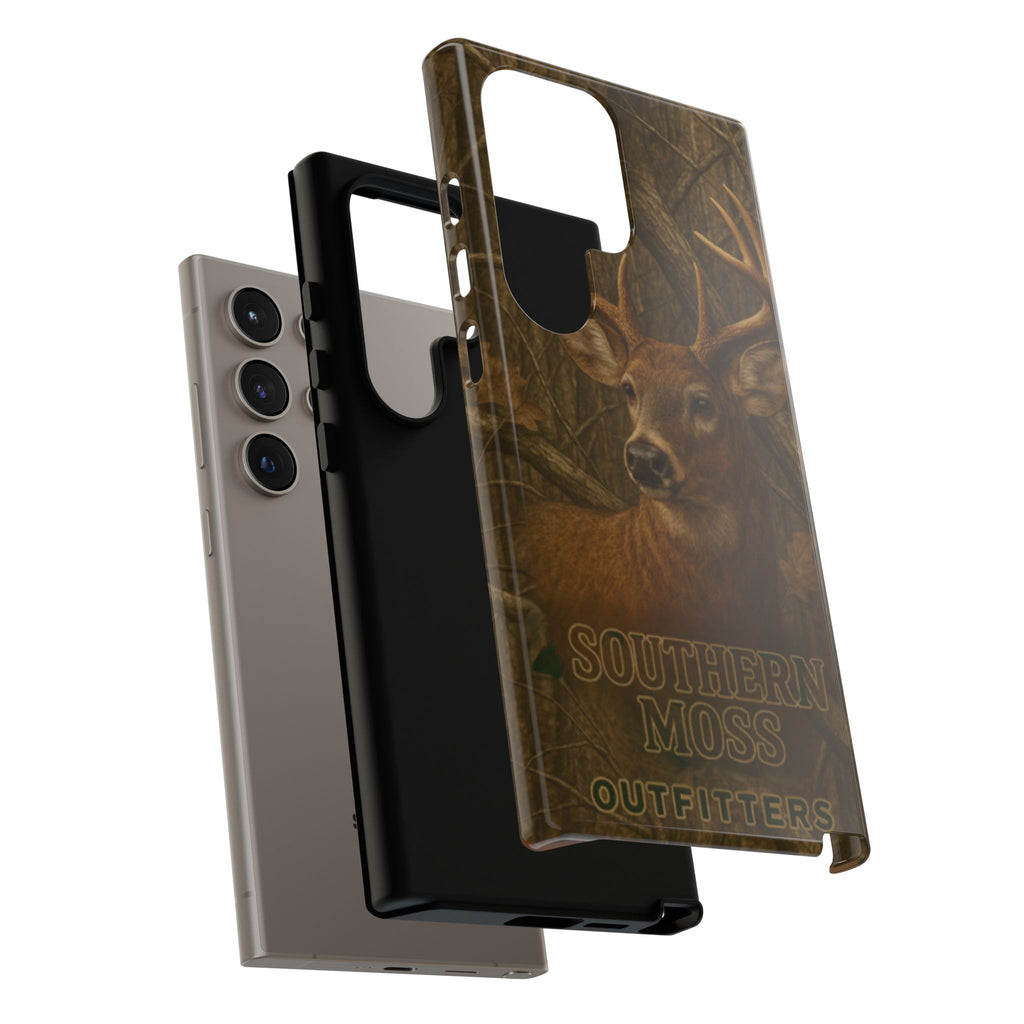 Southern Moss Outfitters Deer Hunting Phone Case – Rugged Outdoor Camo Design, Protective Cover for Outdoor Enthusiasts, Perfect Gift for Nature Lovers, Wildlife Decor