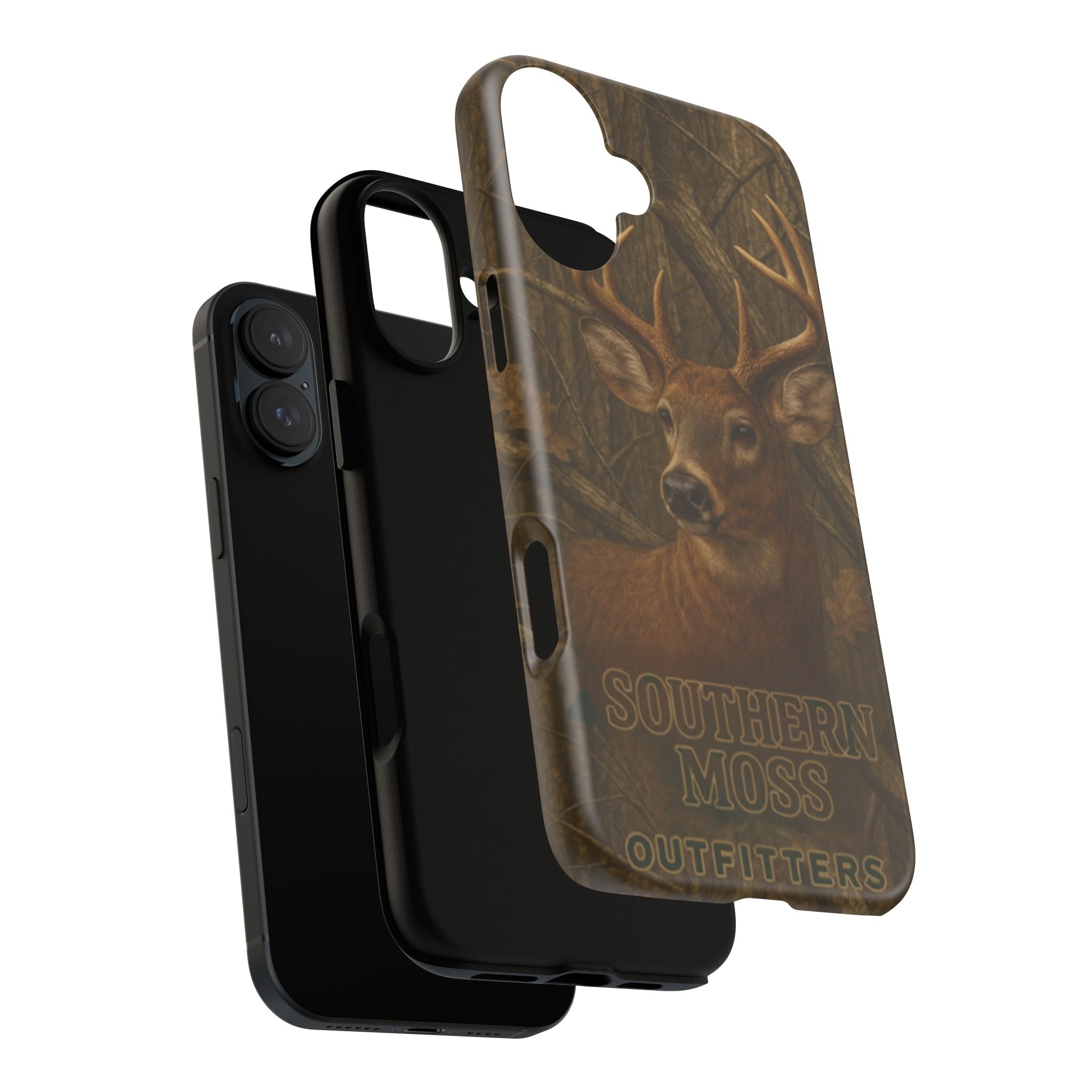 Southern Moss Outfitters Deer Hunting Phone Case – Rugged Outdoor Camo Design, Protective Cover for Outdoor Enthusiasts, Perfect Gift for Nature Lovers, Wildlife Decor