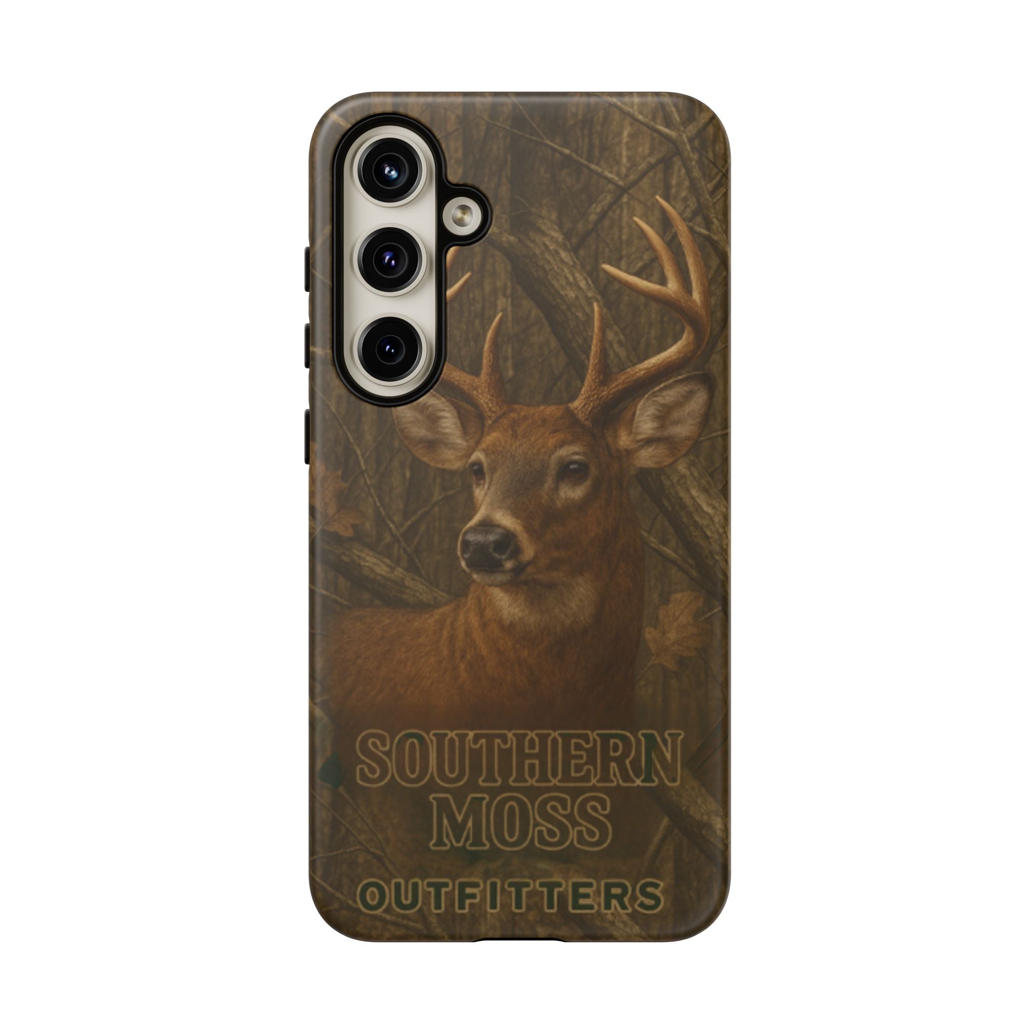 Southern Moss Outfitters Deer Hunting Phone Case – Rugged Outdoor Camo Design, Protective Cover for Outdoor Enthusiasts, Perfect Gift for Nature Lovers, Wildlife Decor