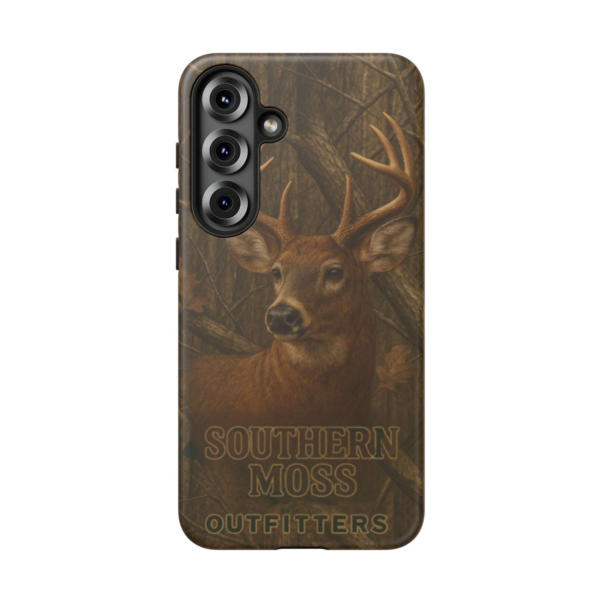 Southern Moss Outfitters Deer Hunting Phone Case – Rugged Outdoor Camo Design, Protective Cover for Outdoor Enthusiasts, Perfect Gift for Nature Lovers, Wildlife Decor