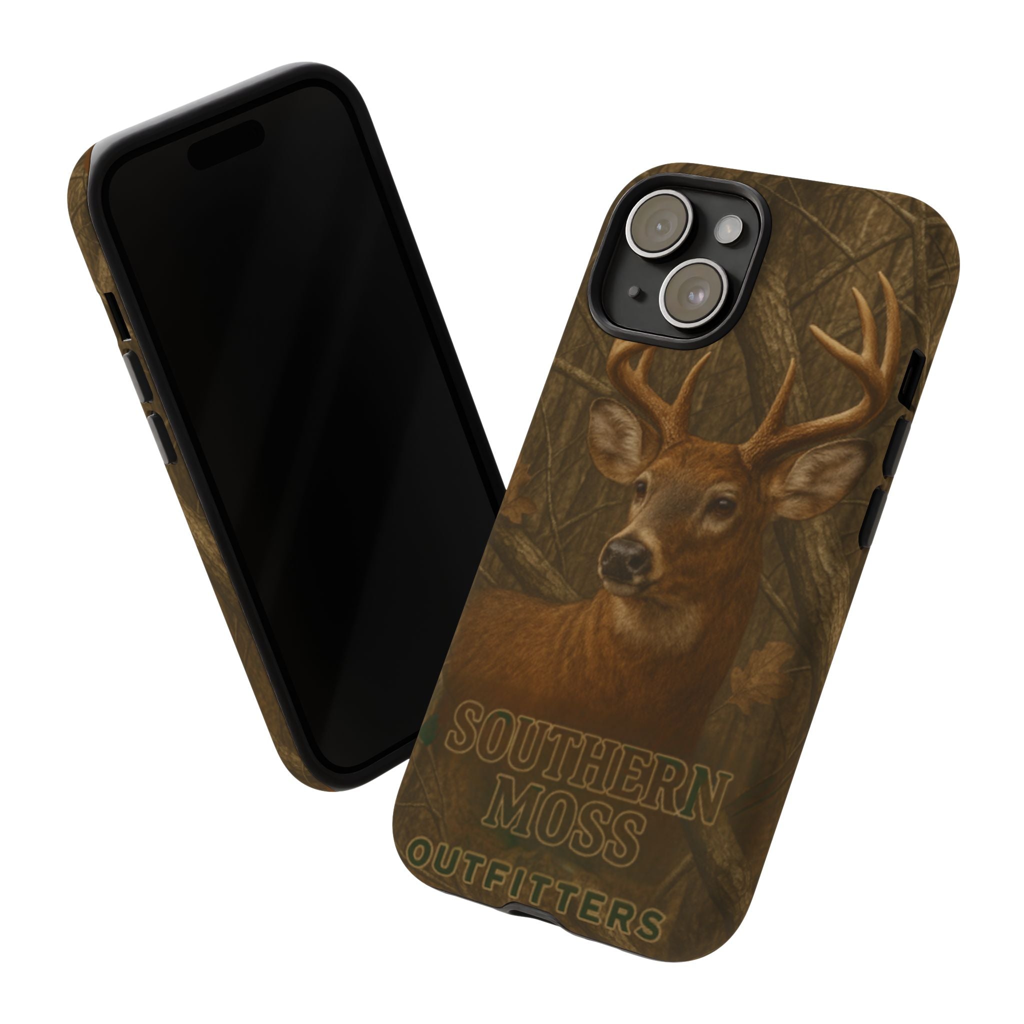 Southern Moss Outfitters Deer Hunting Phone Case – Rugged Outdoor Camo Design, Protective Cover for Outdoor Enthusiasts, Perfect Gift for Nature Lovers, Wildlife Decor