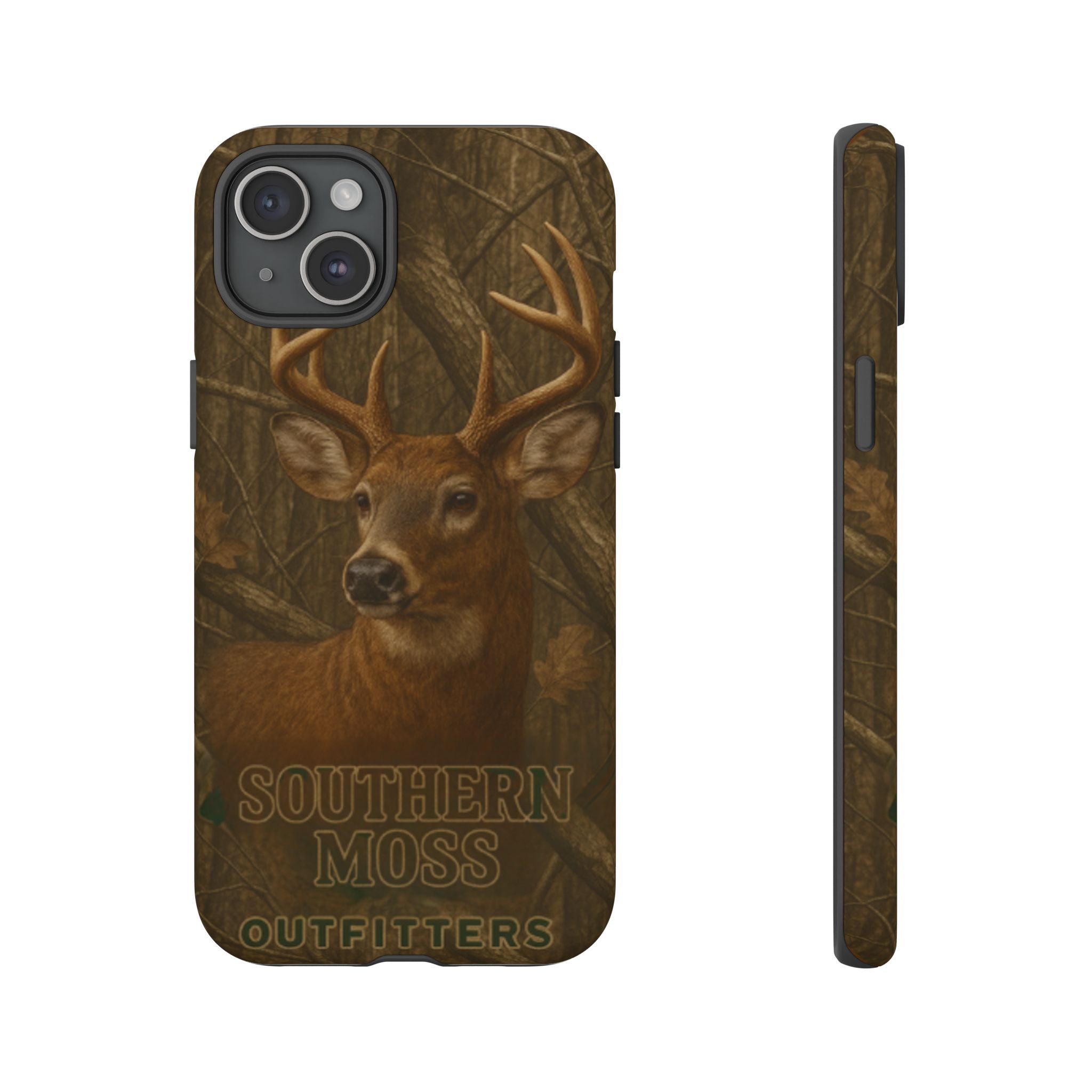 Southern Moss Outfitters Deer Hunting Phone Case – Rugged Outdoor Camo Design, Protective Cover for Outdoor Enthusiasts, Perfect Gift for Nature Lovers, Wildlife Decor