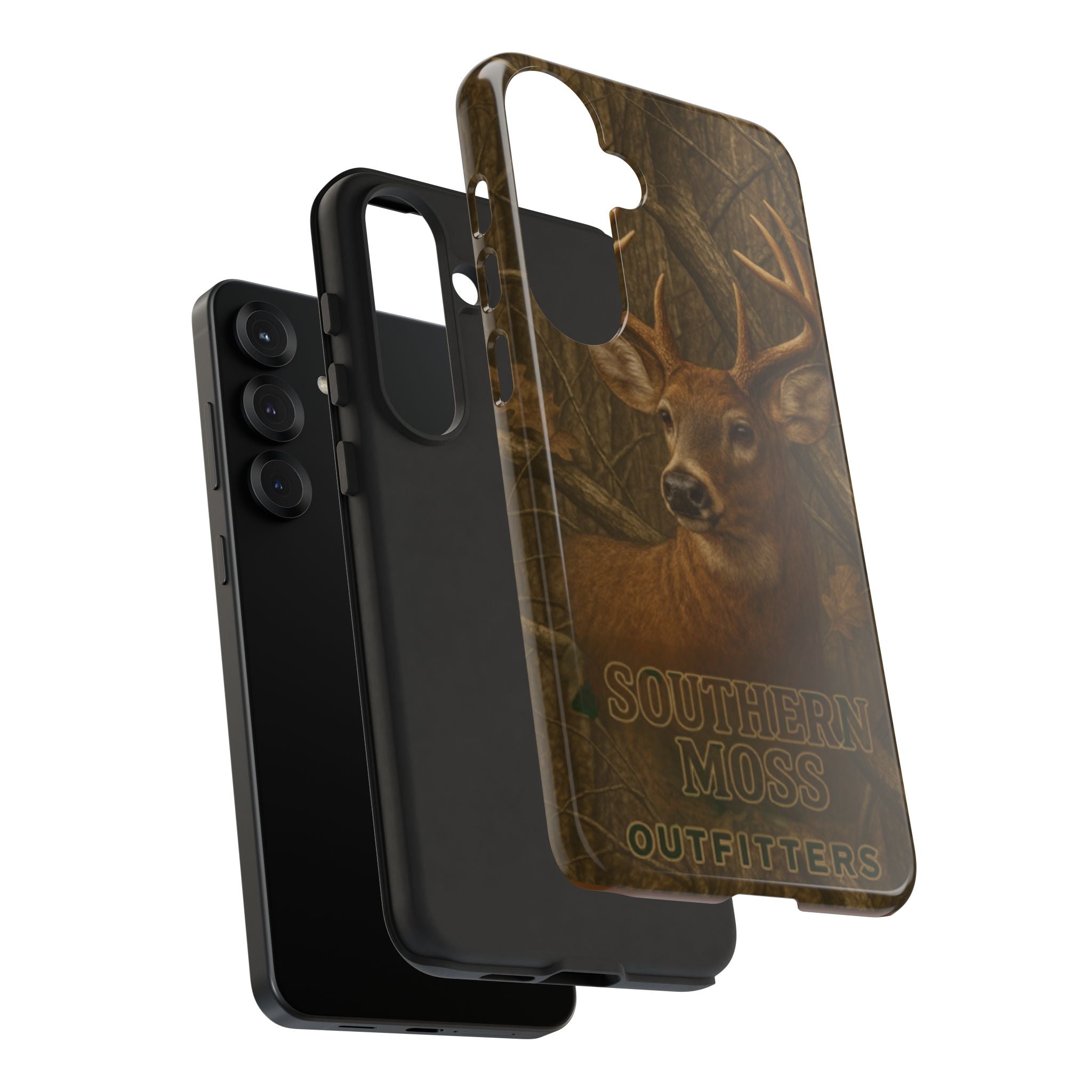 Southern Moss Outfitters Deer Hunting Phone Case – Rugged Outdoor Camo Design, Protective Cover for Outdoor Enthusiasts, Perfect Gift for Nature Lovers, Wildlife Decor