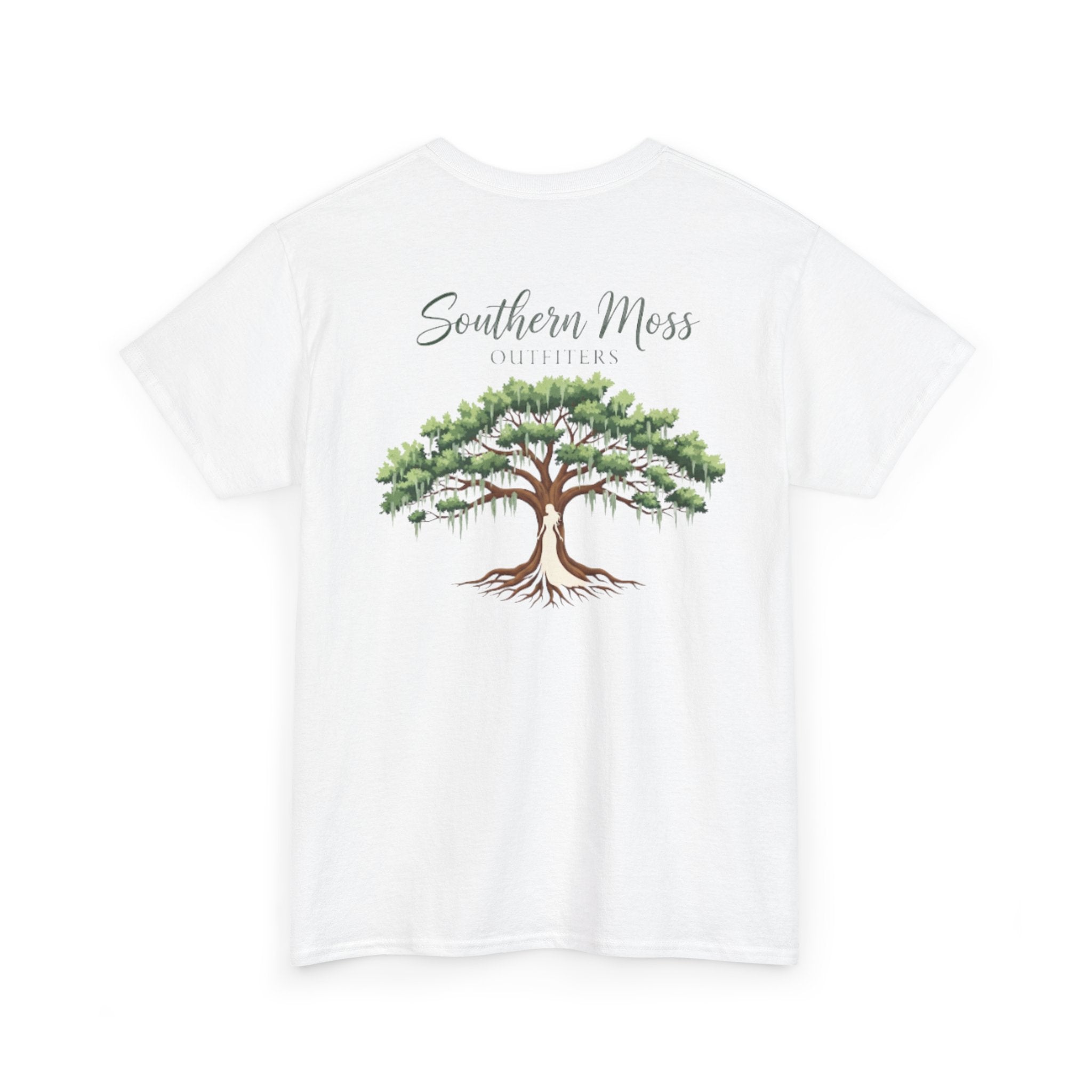 Southern Moss Outfitters Ladies Tee – Southern Oak & Roots Design, Nature Lover T-Shirt