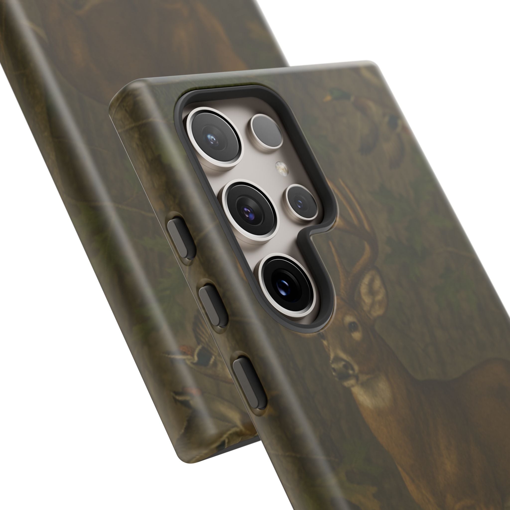 Hunting Phone Case – Deer & Ducks Design | Southern Moss Outfitters | Rugged Camo Outdoor iPhone Case