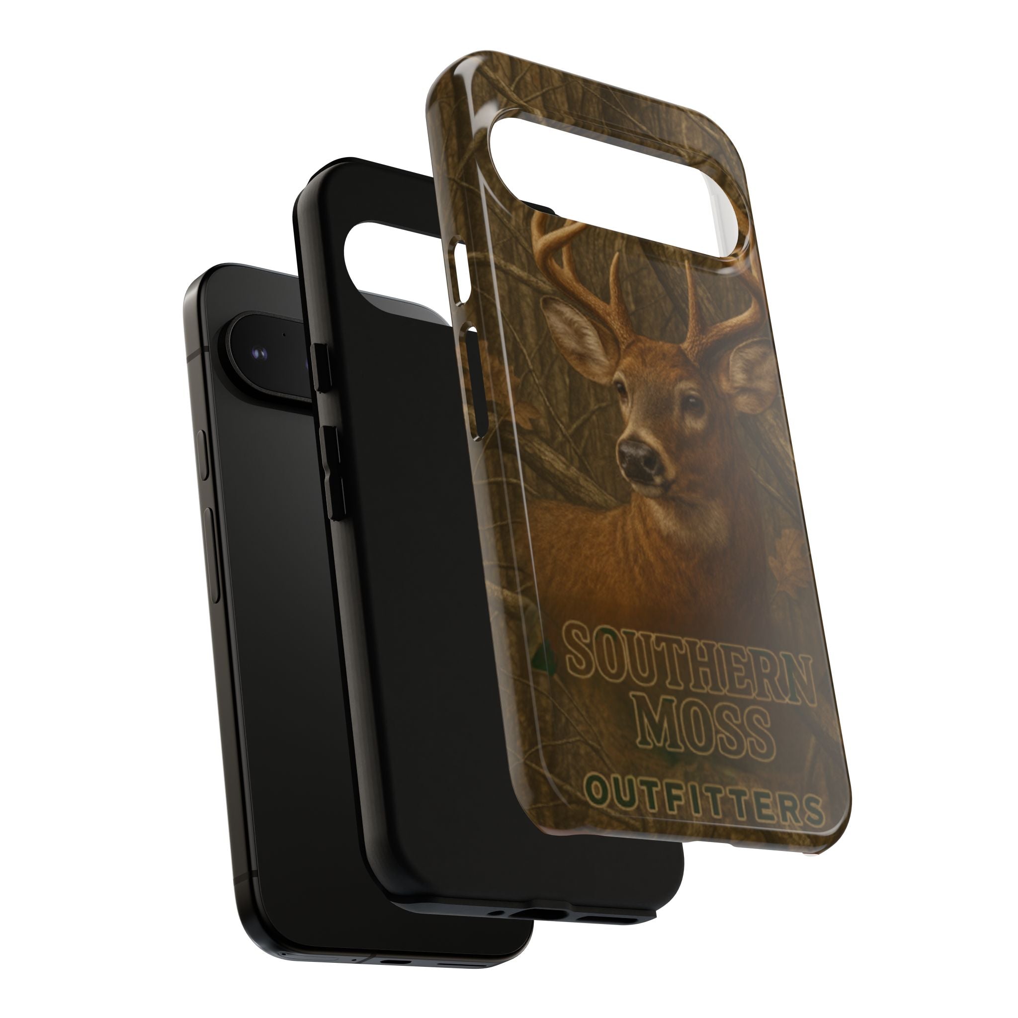 Southern Moss Outfitters Deer Hunting Phone Case – Rugged Outdoor Camo Design, Protective Cover for Outdoor Enthusiasts, Perfect Gift for Nature Lovers, Wildlife Decor