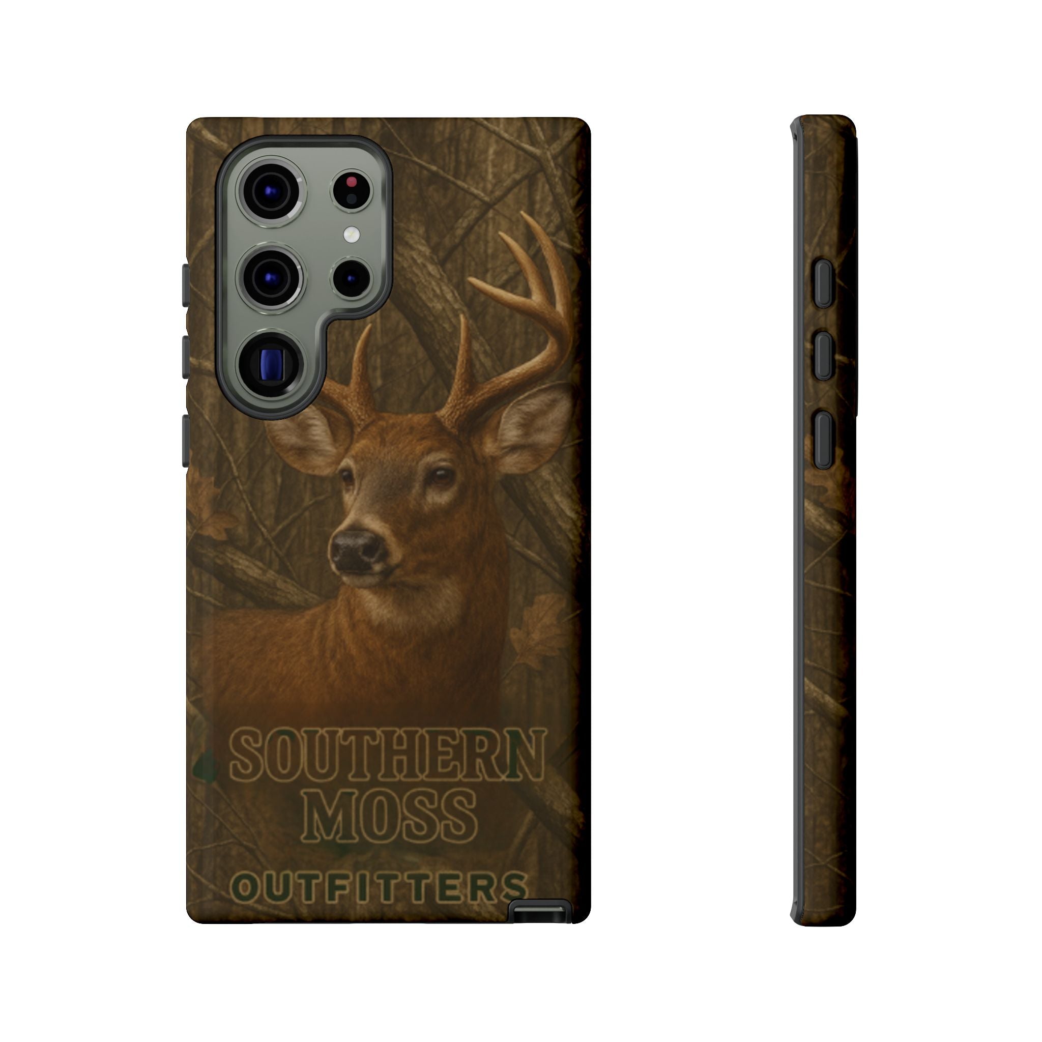 Southern Moss Outfitters Deer Hunting Phone Case – Rugged Outdoor Camo Design, Protective Cover for Outdoor Enthusiasts, Perfect Gift for Nature Lovers, Wildlife Decor