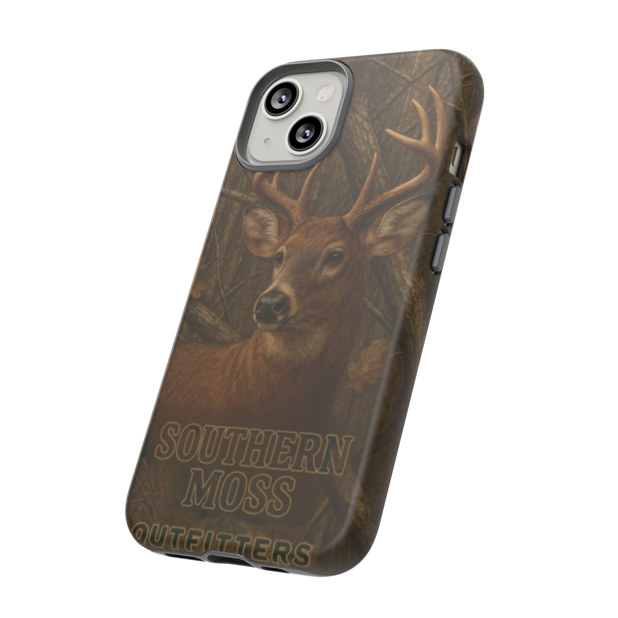 Southern Moss Outfitters Deer Hunting Phone Case – Rugged Outdoor Camo Design, Protective Cover for Outdoor Enthusiasts, Perfect Gift for Nature Lovers, Wildlife Decor