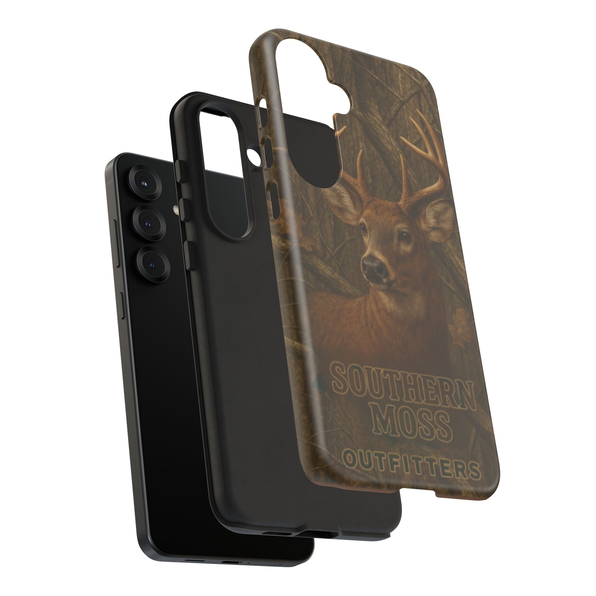 Southern Moss Outfitters Deer Hunting Phone Case – Rugged Outdoor Camo Design, Protective Cover for Outdoor Enthusiasts, Perfect Gift for Nature Lovers, Wildlife Decor