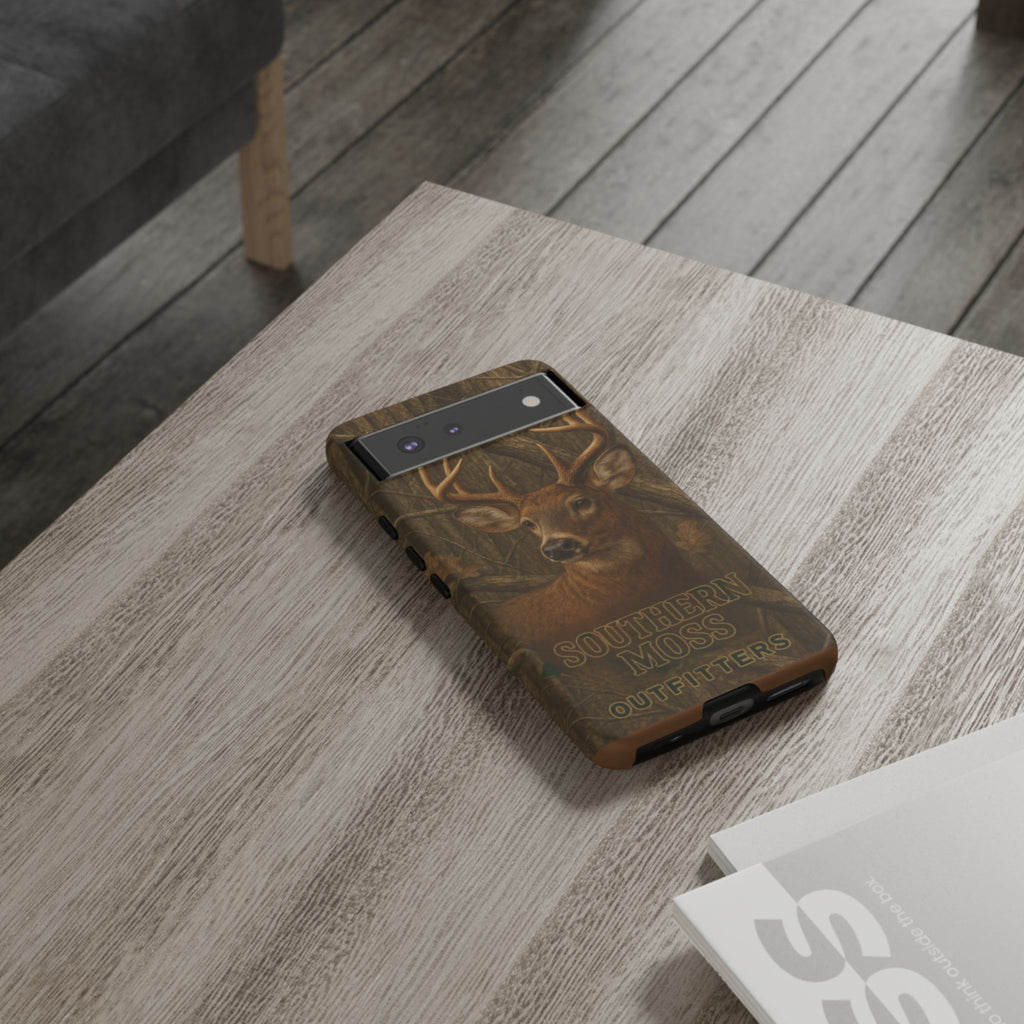 Southern Moss Outfitters Deer Hunting Phone Case – Rugged Outdoor Camo Design, Protective Cover for Outdoor Enthusiasts, Perfect Gift for Nature Lovers, Wildlife Decor