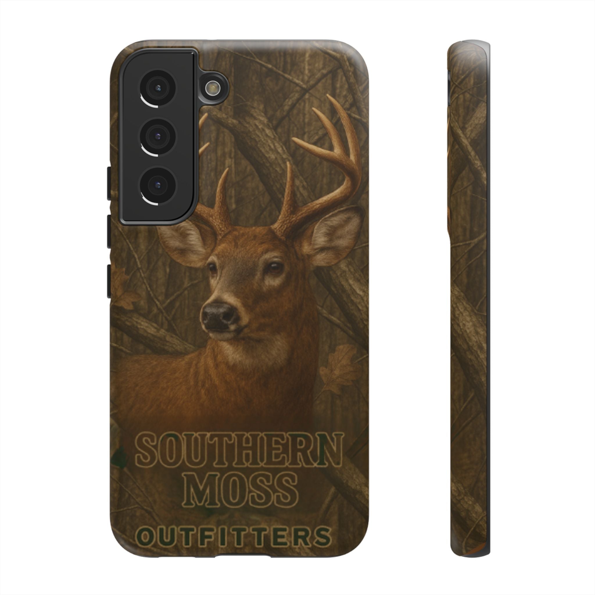 Southern Moss Outfitters Deer Hunting Phone Case – Rugged Outdoor Camo Design, Protective Cover for Outdoor Enthusiasts, Perfect Gift for Nature Lovers, Wildlife Decor