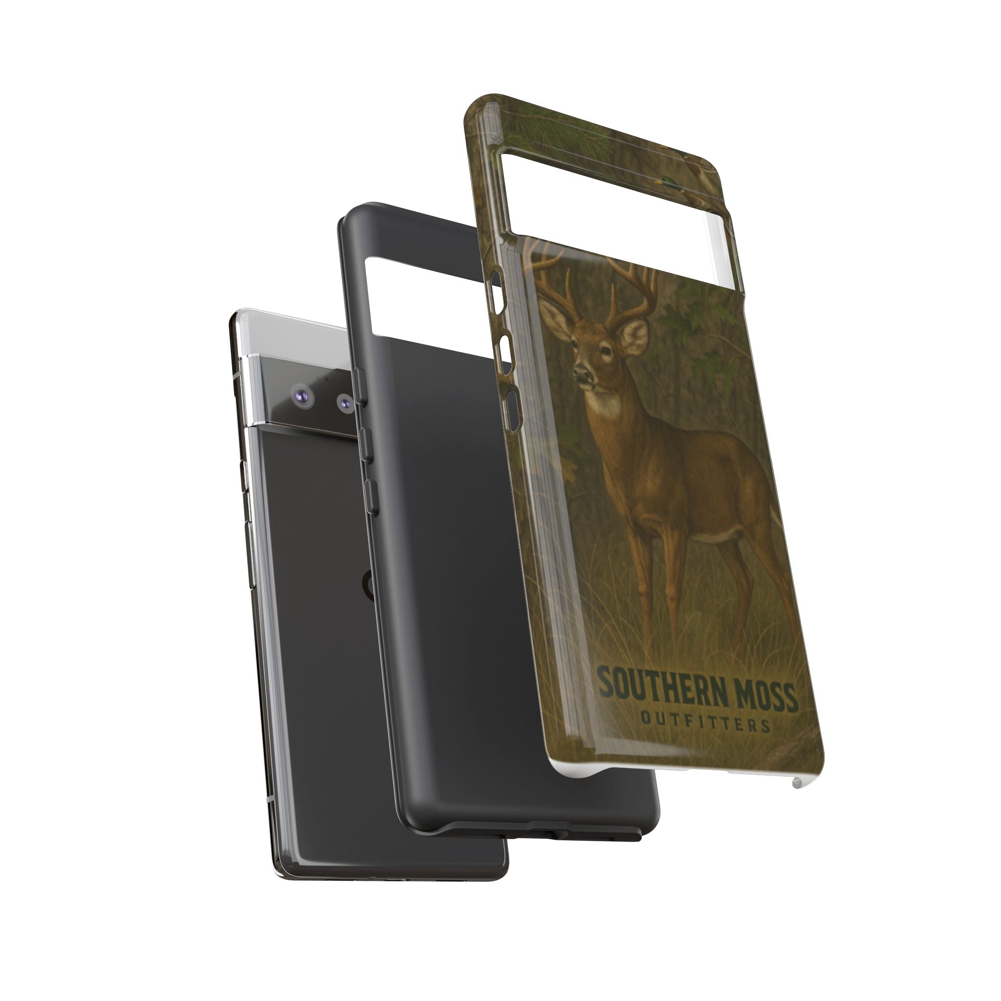 Hunting Phone Case – Deer & Ducks Design | Southern Moss Outfitters | Rugged Camo Outdoor iPhone Case