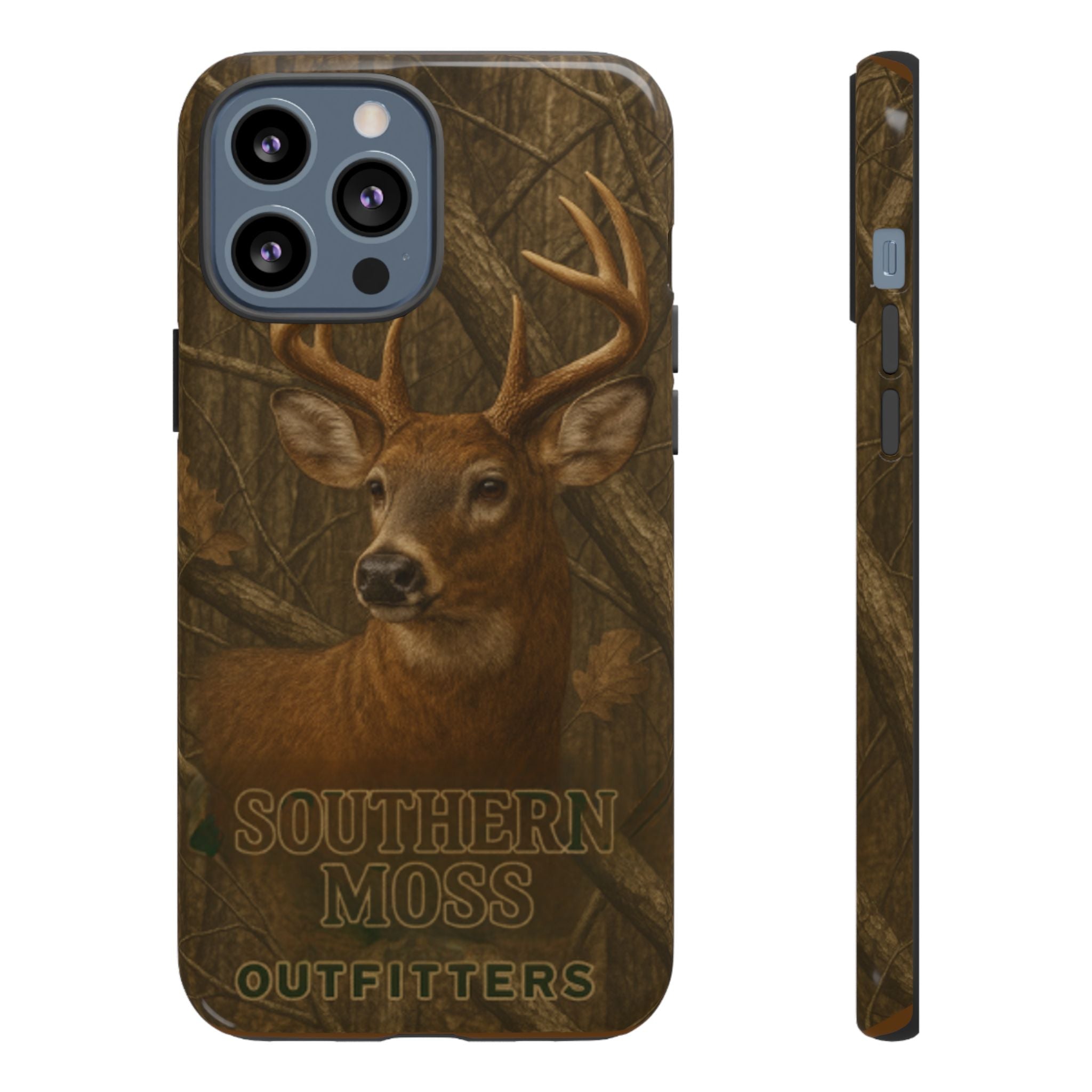 Southern Moss Outfitters Deer Hunting Phone Case – Rugged Outdoor Camo Design, Protective Cover for Outdoor Enthusiasts, Perfect Gift for Nature Lovers, Wildlife Decor