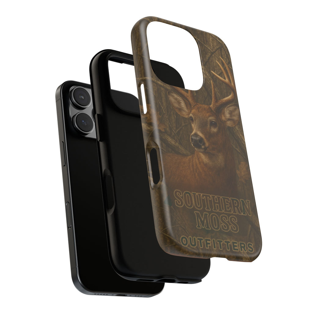 Southern Moss Outfitters Deer Hunting Phone Case – Rugged Outdoor Camo Design, Protective Cover for Outdoor Enthusiasts, Perfect Gift for Nature Lovers, Wildlife Decor