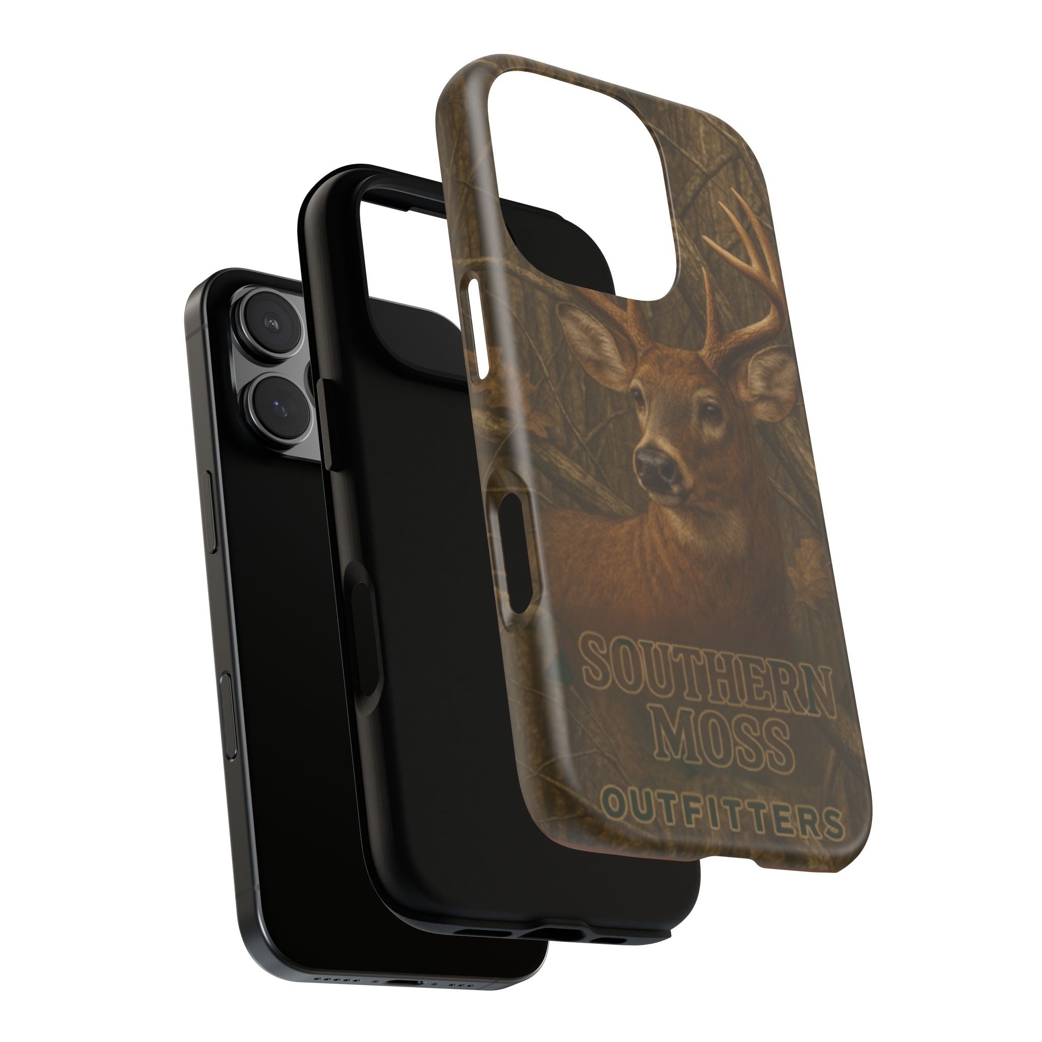 Southern Moss Outfitters Deer Hunting Phone Case – Rugged Outdoor Camo Design, Protective Cover for Outdoor Enthusiasts, Perfect Gift for Nature Lovers, Wildlife Decor