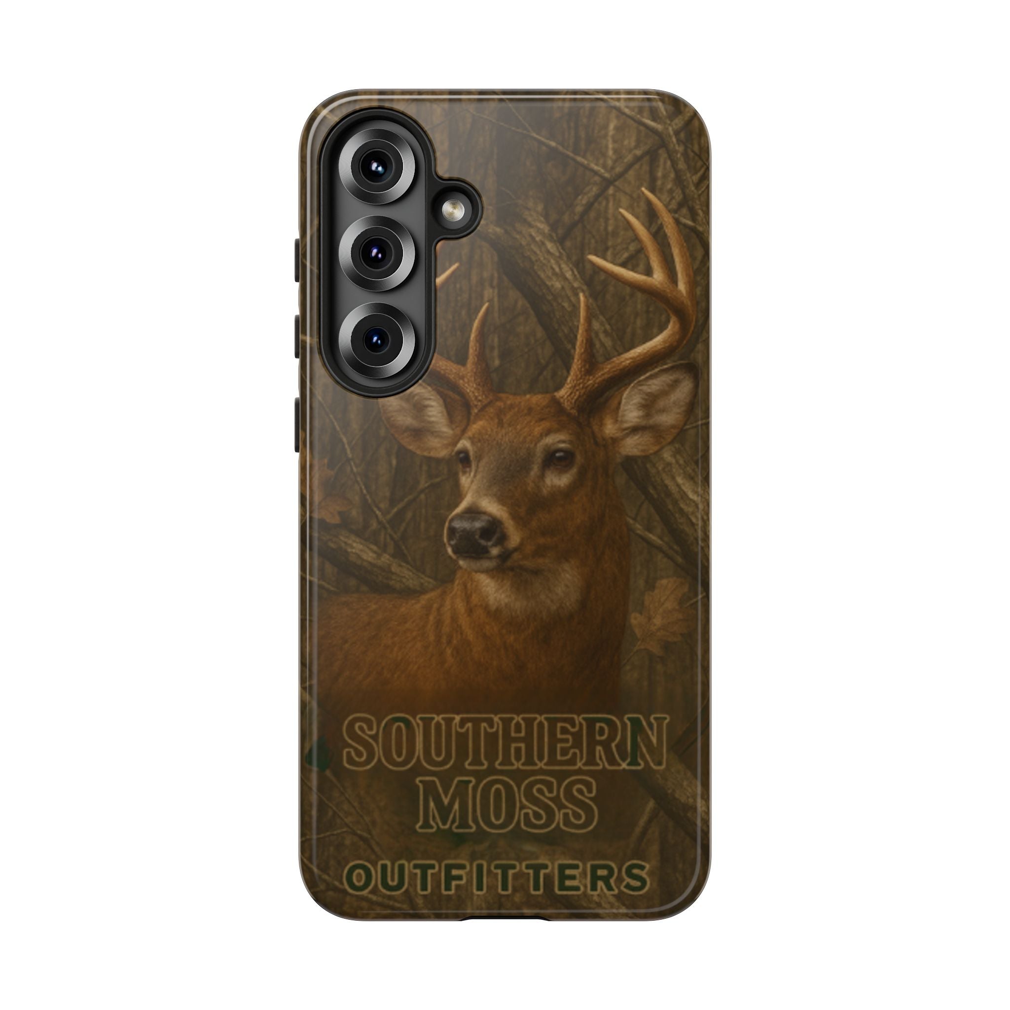 Southern Moss Outfitters Deer Hunting Phone Case – Rugged Outdoor Camo Design, Protective Cover for Outdoor Enthusiasts, Perfect Gift for Nature Lovers, Wildlife Decor