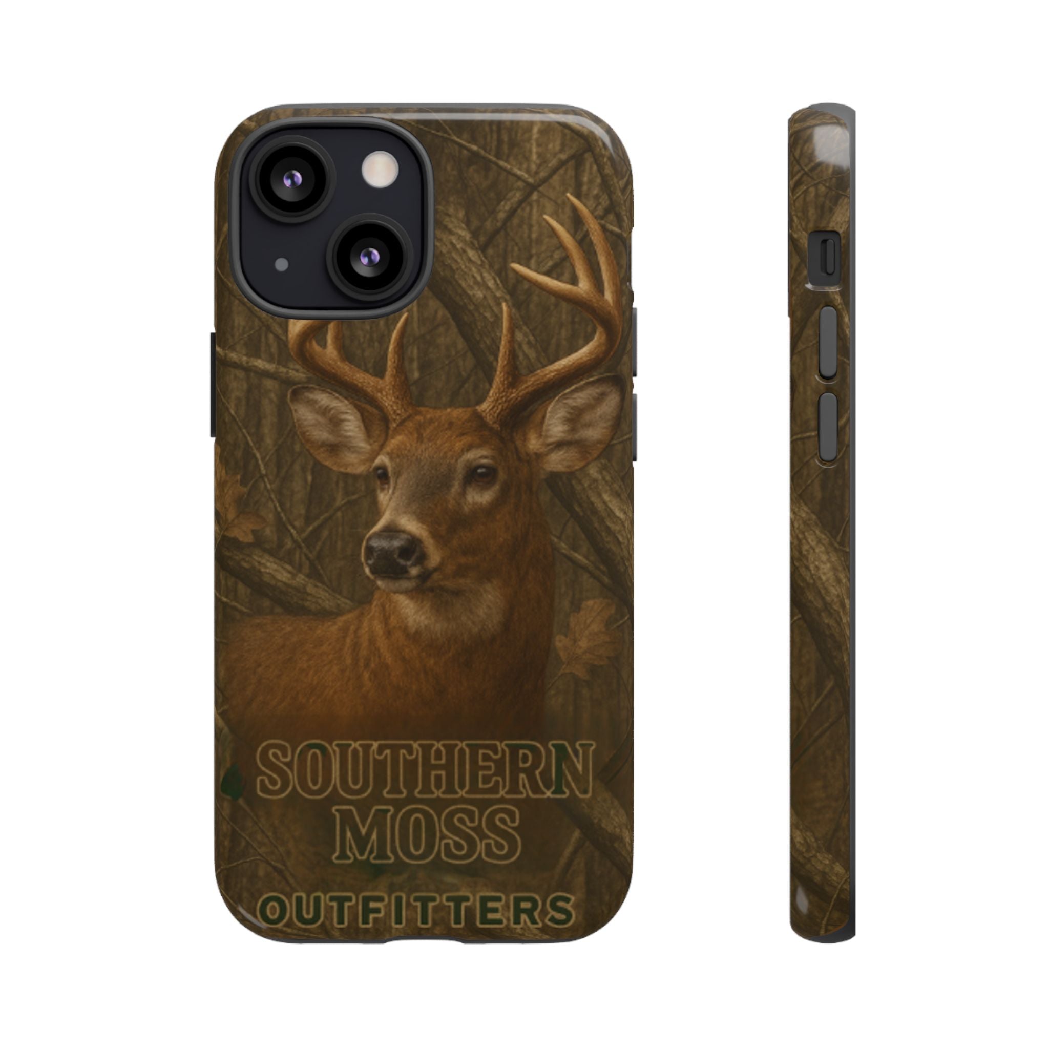 Southern Moss Outfitters Deer Hunting Phone Case – Rugged Outdoor Camo Design, Protective Cover for Outdoor Enthusiasts, Perfect Gift for Nature Lovers, Wildlife Decor