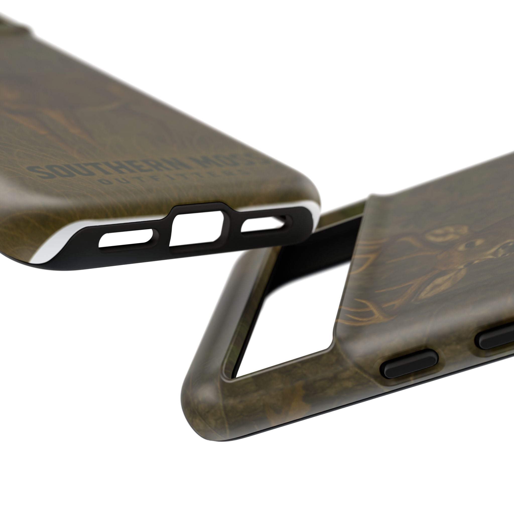 Hunting Phone Case – Deer & Ducks Design | Southern Moss Outfitters | Rugged Camo Outdoor iPhone Case