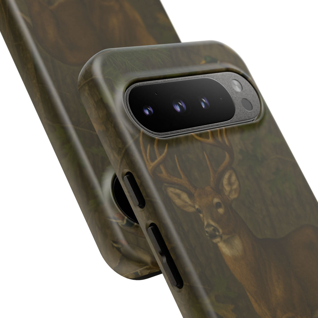 Hunting Phone Case – Deer & Ducks Design | Southern Moss Outfitters | Rugged Camo Outdoor iPhone Case