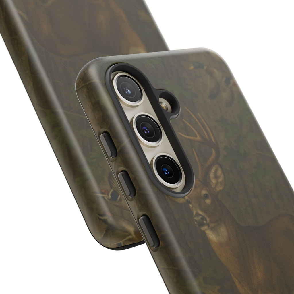 Hunting Phone Case – Deer & Ducks Design | Southern Moss Outfitters | Rugged Camo Outdoor iPhone Case