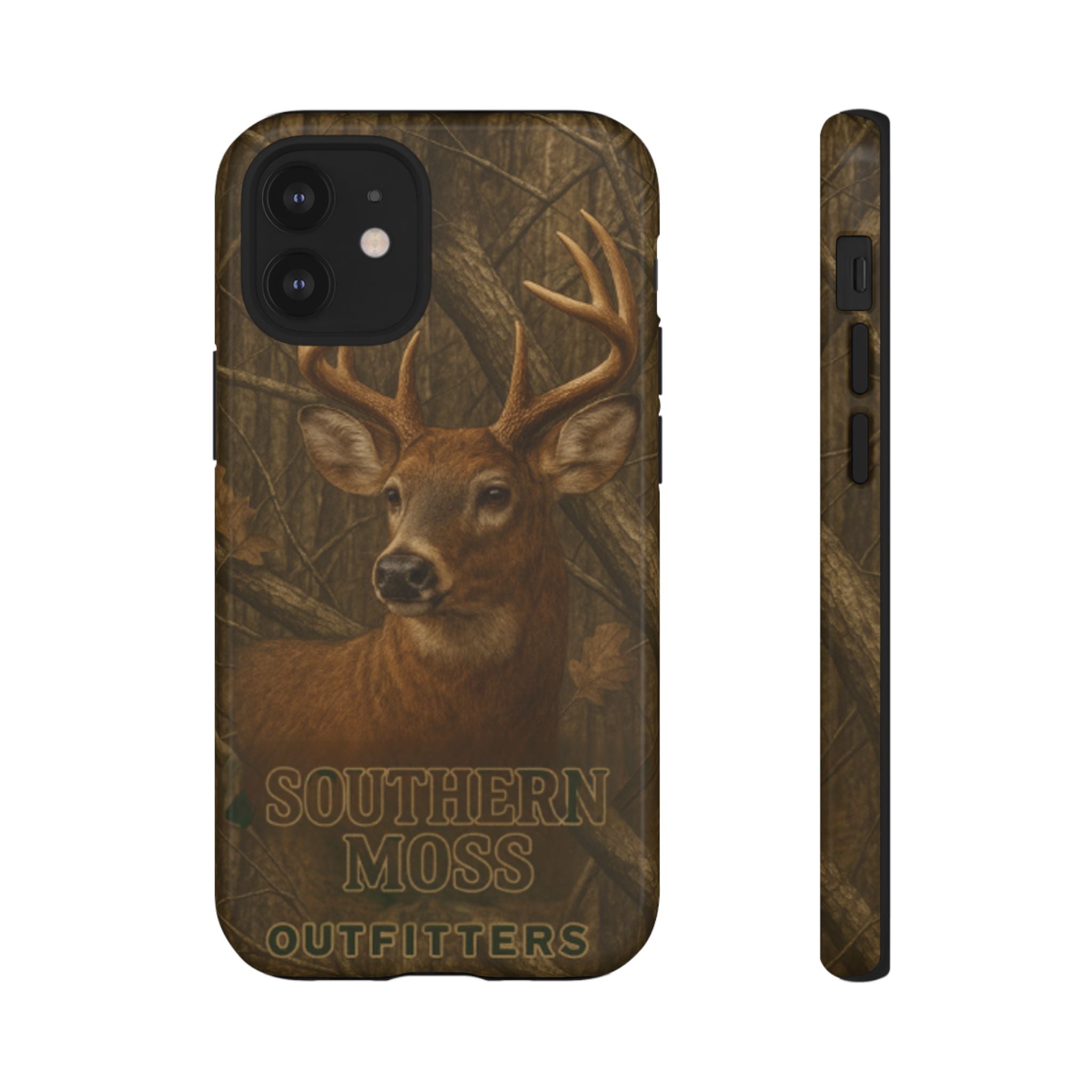 Southern Moss Outfitters Deer Hunting Phone Case – Rugged Outdoor Camo Design, Protective Cover for Outdoor Enthusiasts, Perfect Gift for Nature Lovers, Wildlife Decor