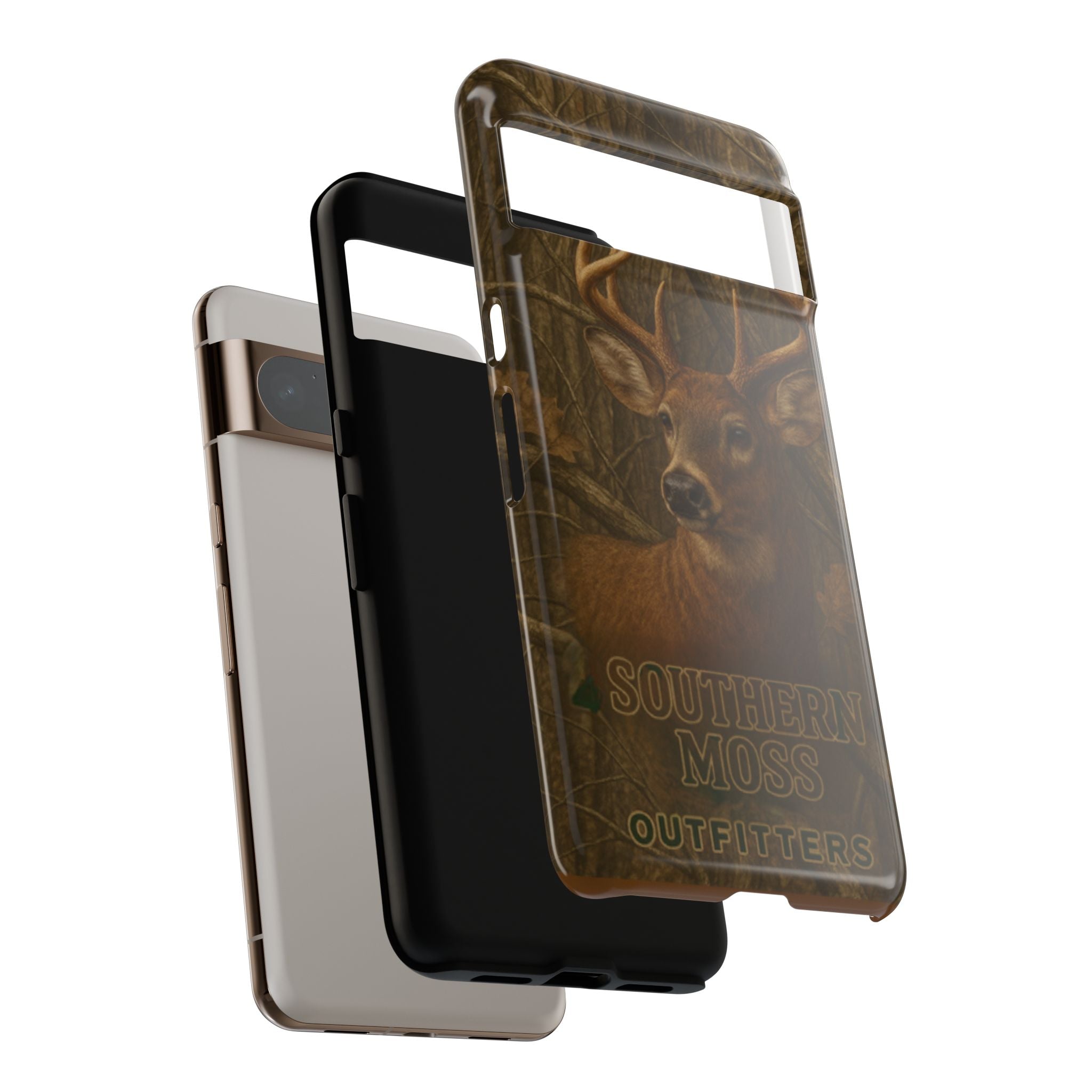 Southern Moss Outfitters Deer Hunting Phone Case – Rugged Outdoor Camo Design, Protective Cover for Outdoor Enthusiasts, Perfect Gift for Nature Lovers, Wildlife Decor