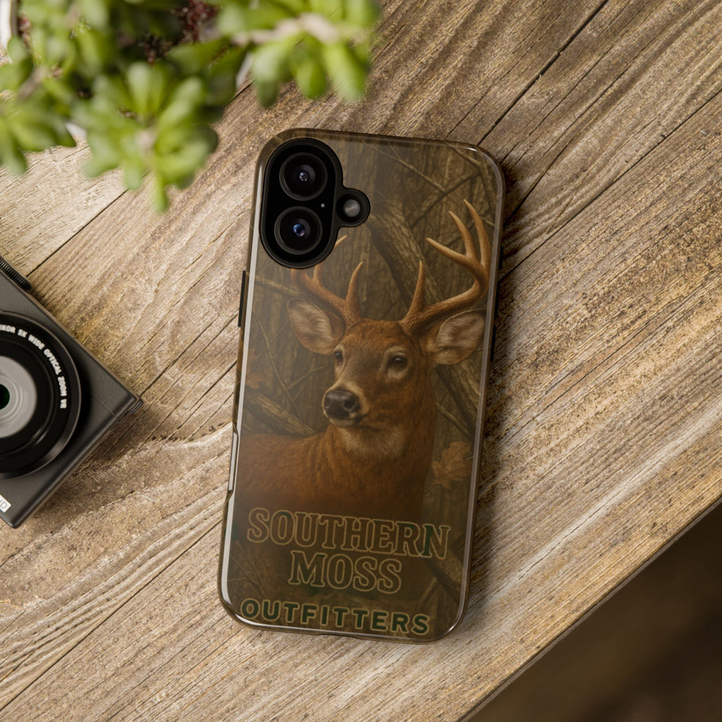 Southern Moss Outfitters Deer Hunting Phone Case – Rugged Outdoor Camo Design, Protective Cover for Outdoor Enthusiasts, Perfect Gift for Nature Lovers, Wildlife Decor