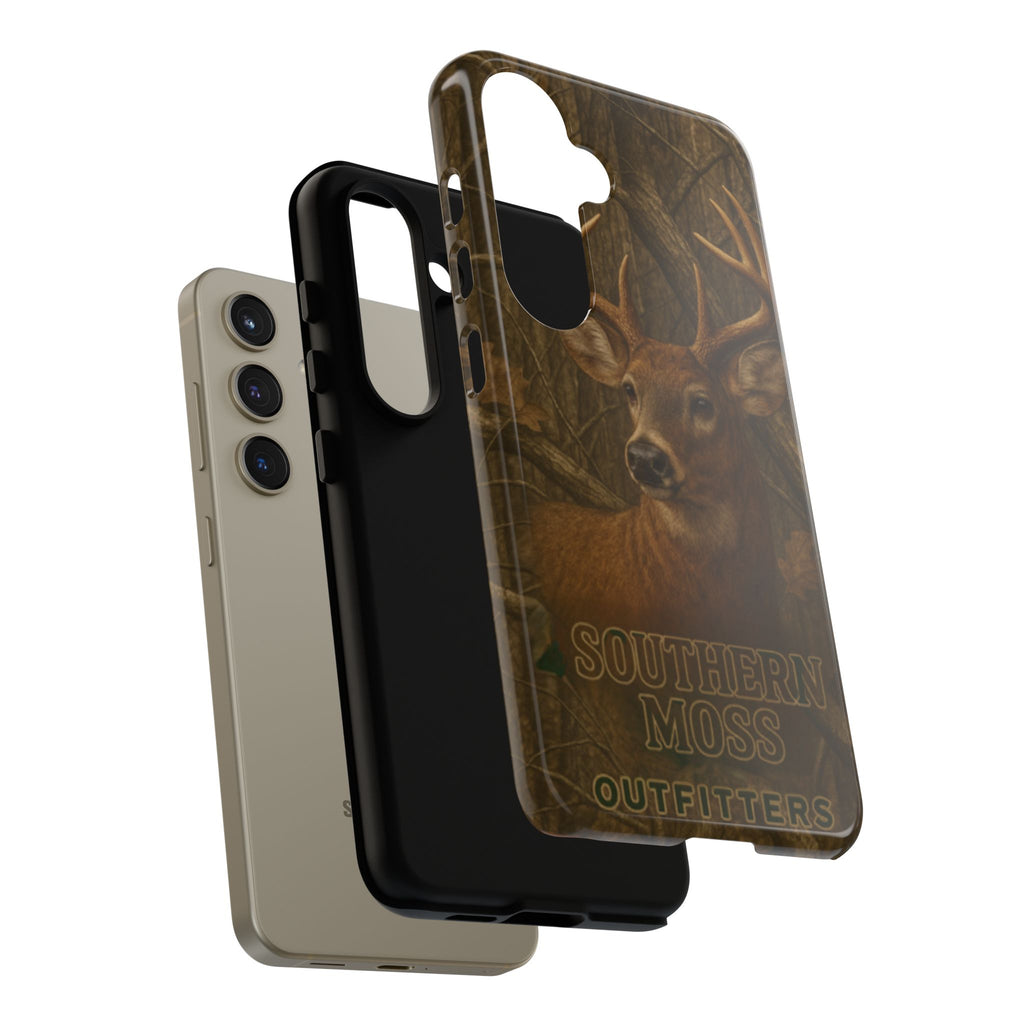Southern Moss Outfitters Deer Hunting Phone Case – Rugged Outdoor Camo Design, Protective Cover for Outdoor Enthusiasts, Perfect Gift for Nature Lovers, Wildlife Decor