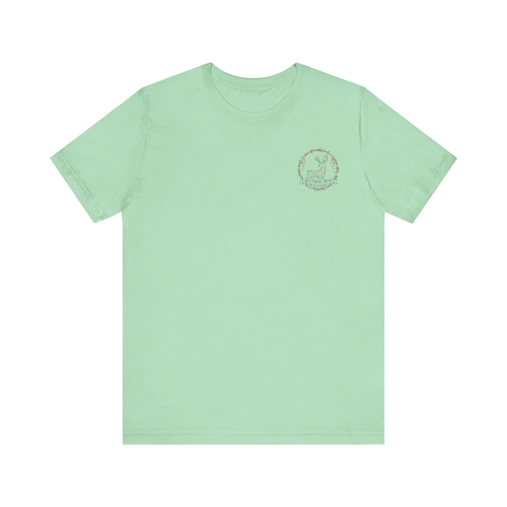Southern Moss Outfitters Sunflower Graphic Tee Faith, Family & Outdoors Casual Everyday Wear, Gift Idea for Friends,Versatile Style