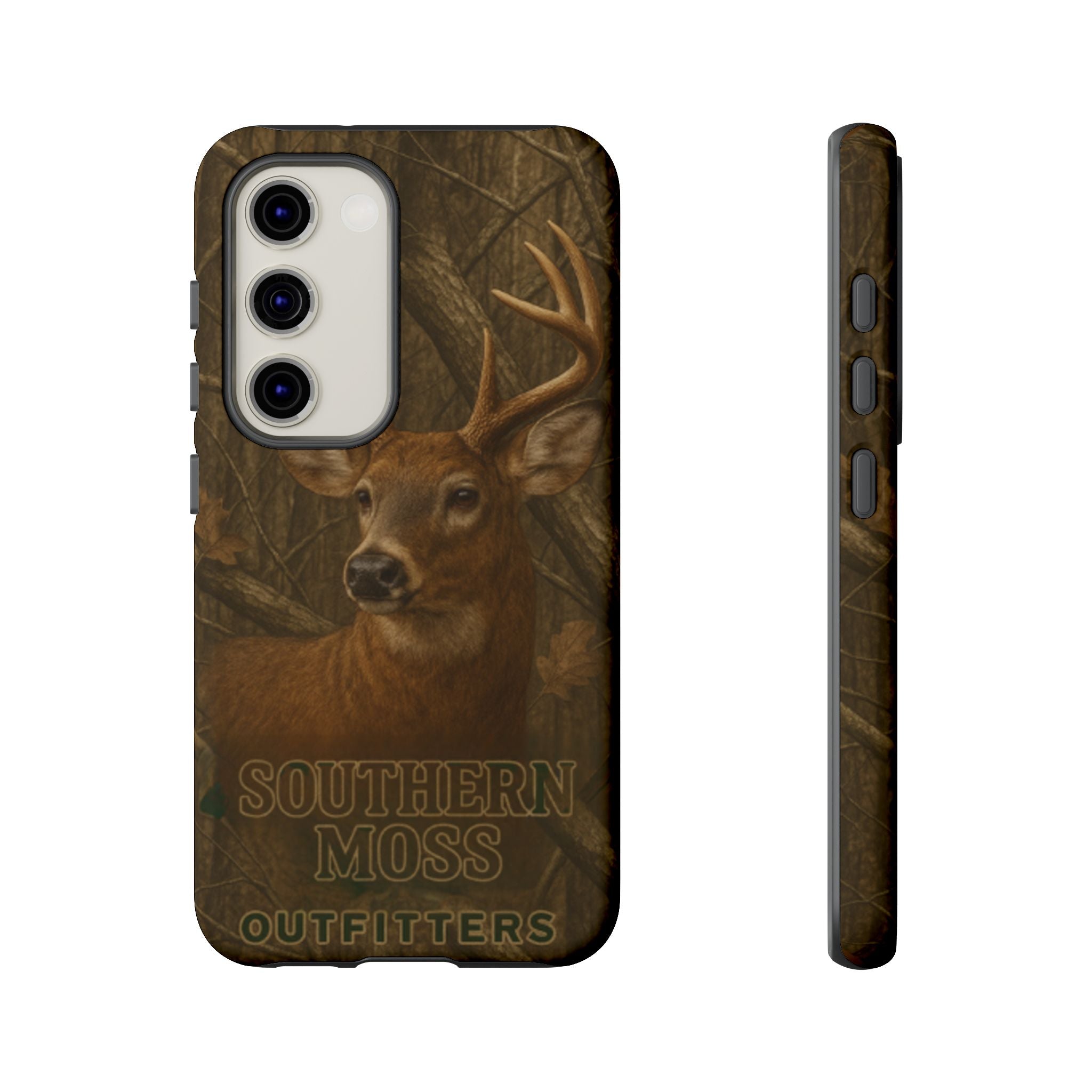 Southern Moss Outfitters Deer Hunting Phone Case – Rugged Outdoor Camo Design, Protective Cover for Outdoor Enthusiasts, Perfect Gift for Nature Lovers, Wildlife Decor