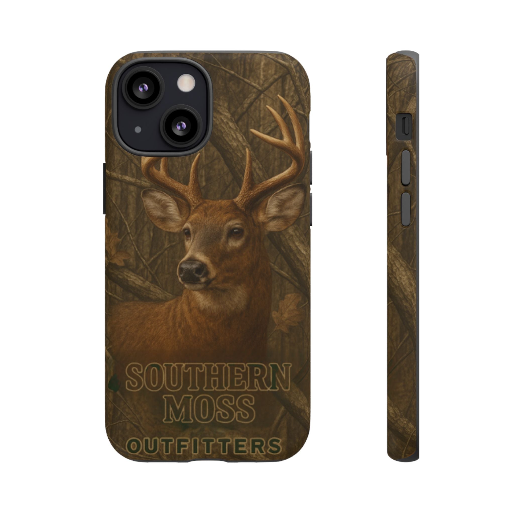 Southern Moss Outfitters Deer Hunting Phone Case – Rugged Outdoor Camo Design, Protective Cover for Outdoor Enthusiasts, Perfect Gift for Nature Lovers, Wildlife Decor
