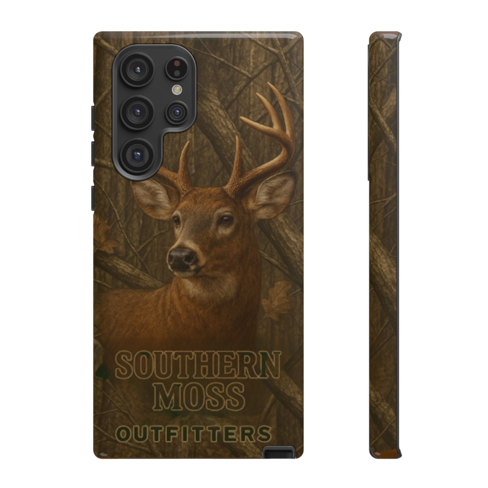 Southern Moss Outfitters Deer Hunting Phone Case – Rugged Outdoor Camo Design, Protective Cover for Outdoor Enthusiasts, Perfect Gift for Nature Lovers, Wildlife Decor