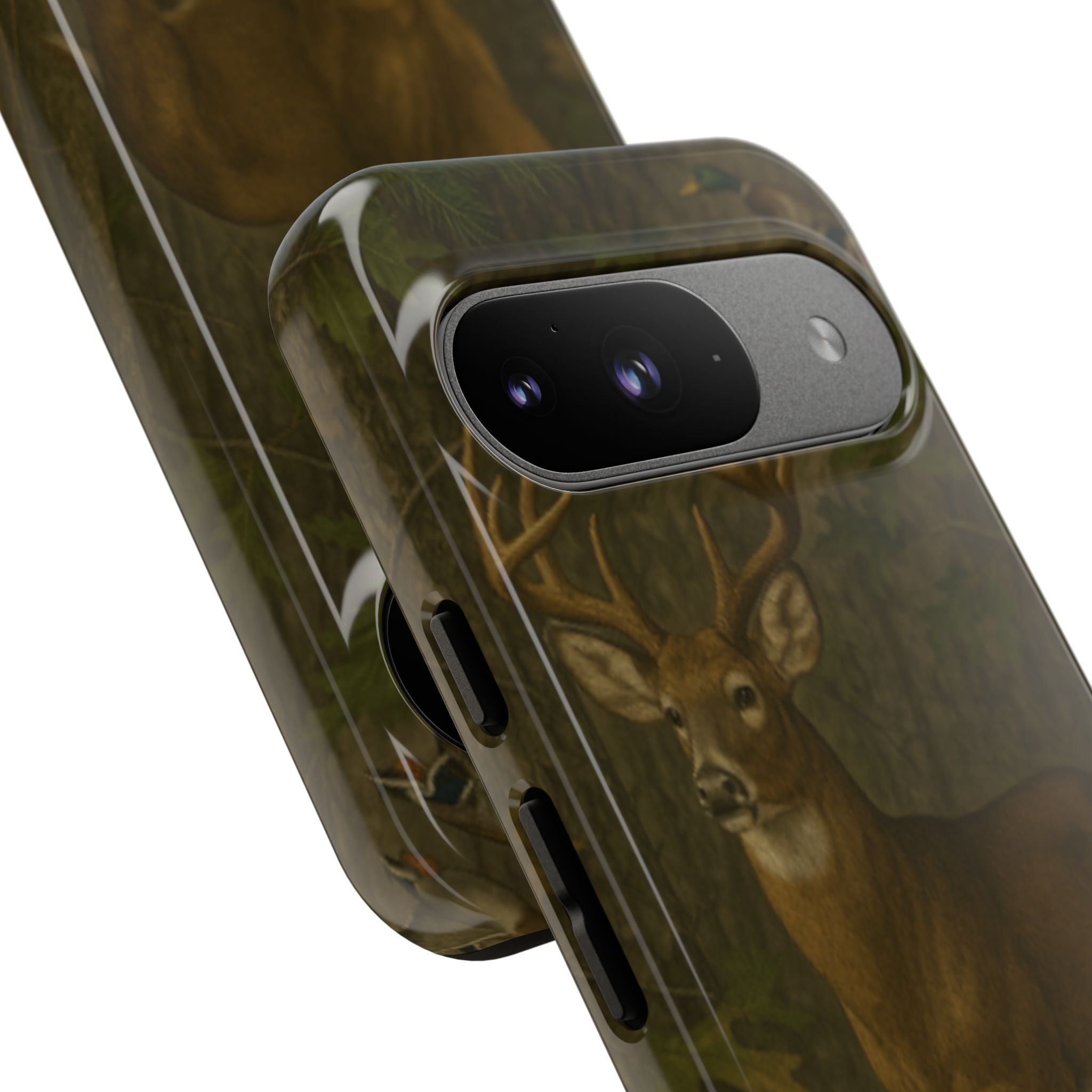 Hunting Phone Case – Deer & Ducks Design | Southern Moss Outfitters | Rugged Camo Outdoor iPhone Case
