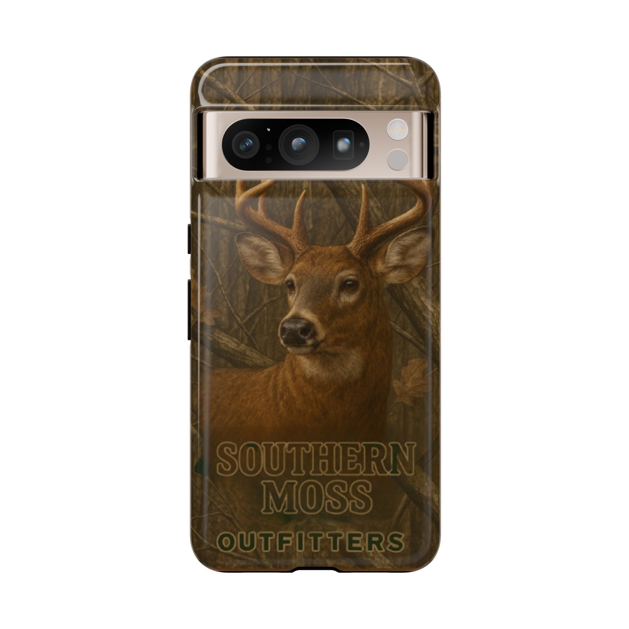 Southern Moss Outfitters Deer Hunting Phone Case – Rugged Outdoor Camo Design, Protective Cover for Outdoor Enthusiasts, Perfect Gift for Nature Lovers, Wildlife Decor