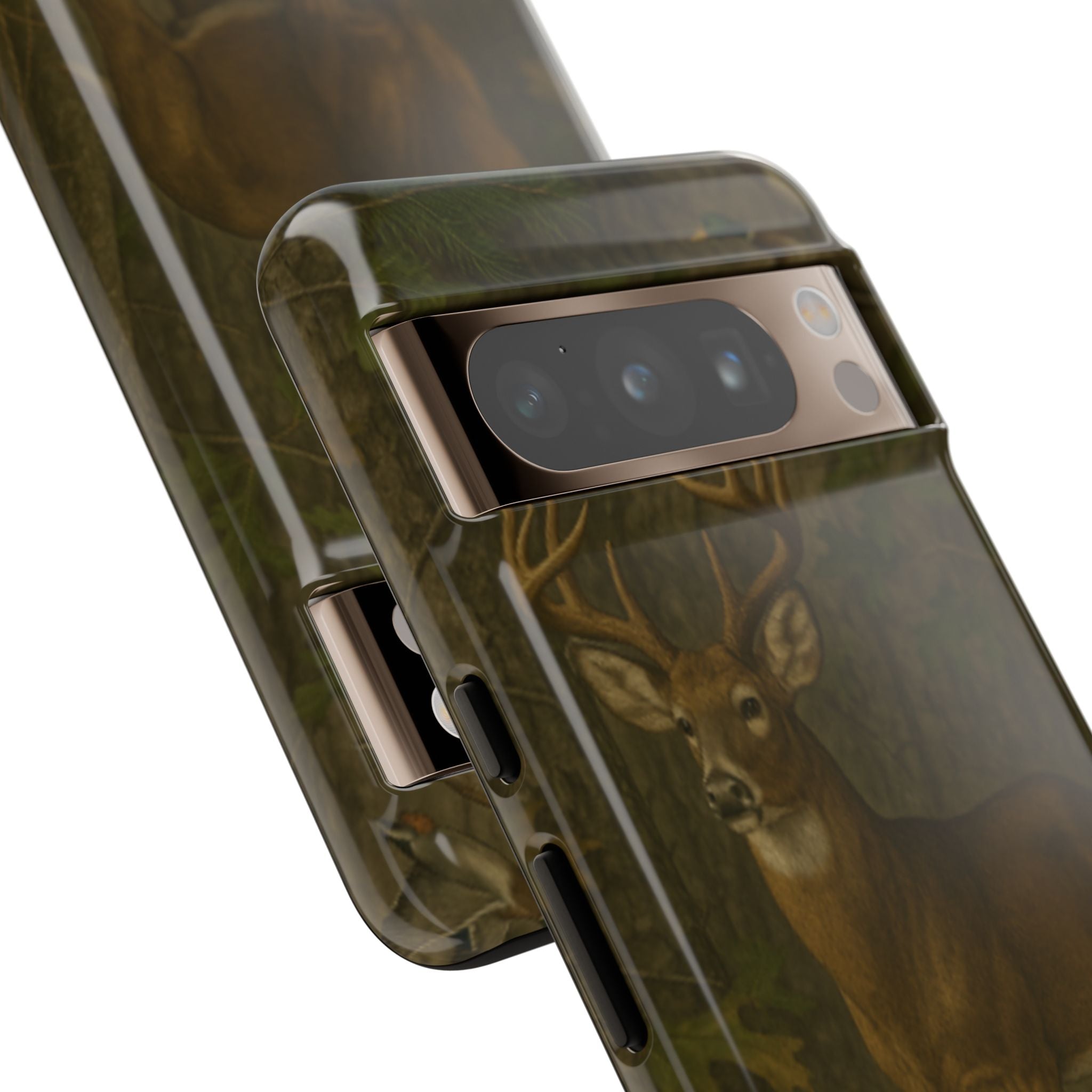 Hunting Phone Case – Deer & Ducks Design | Southern Moss Outfitters | Rugged Camo Outdoor iPhone Case