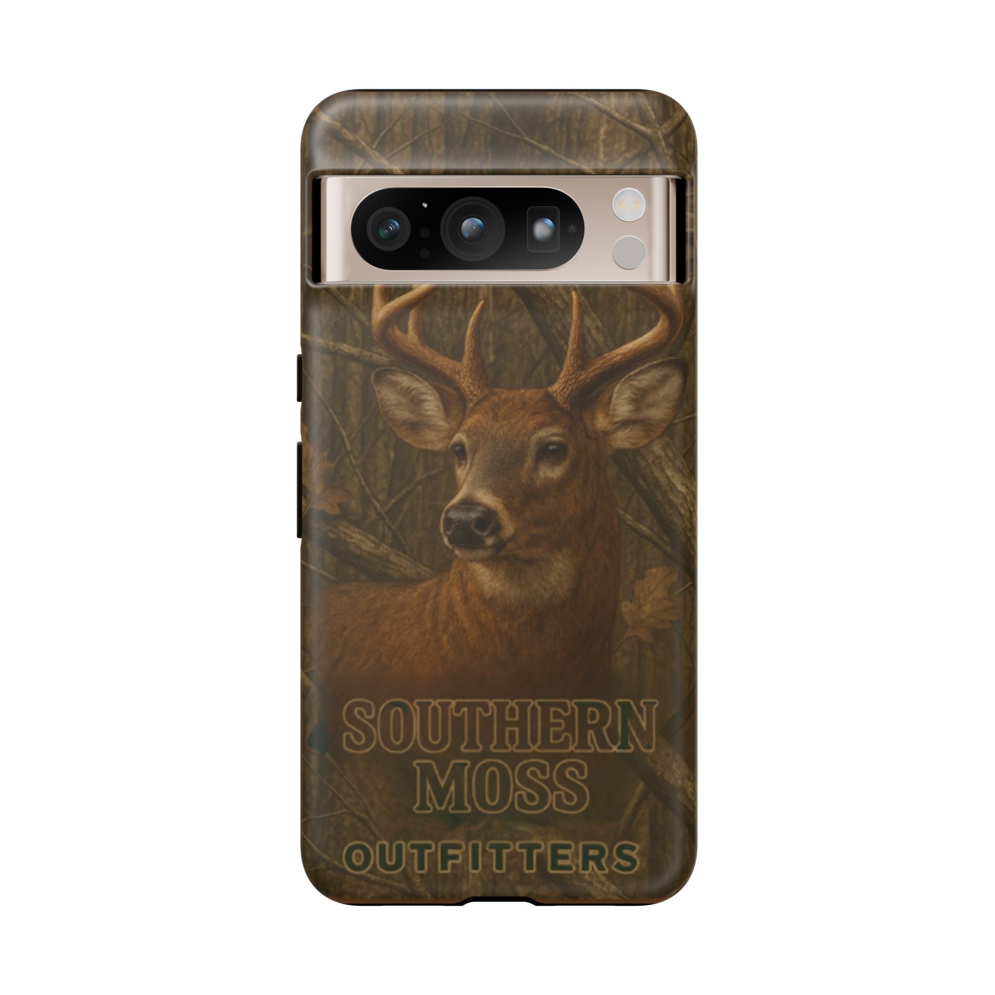 Southern Moss Outfitters Deer Hunting Phone Case – Rugged Outdoor Camo Design, Protective Cover for Outdoor Enthusiasts, Perfect Gift for Nature Lovers, Wildlife Decor