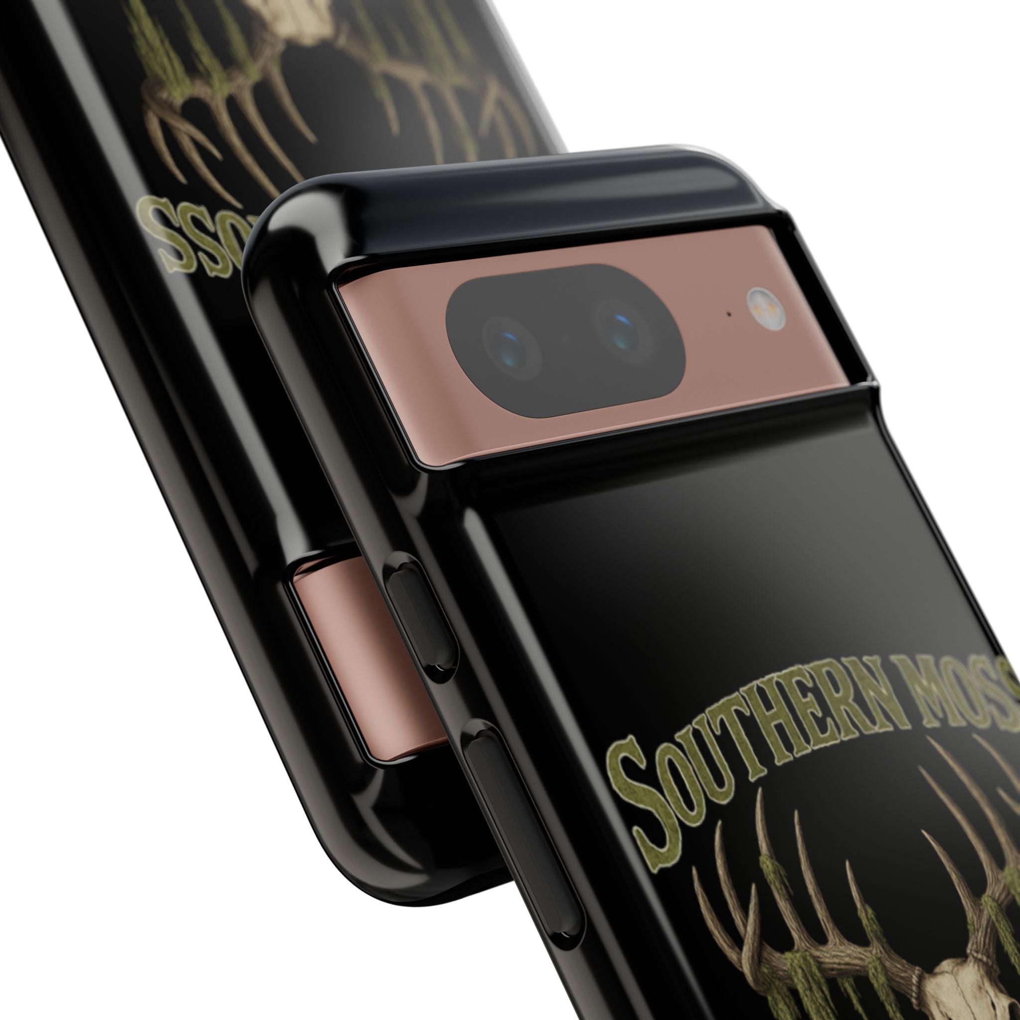 Southern Moss Outfitters Skull Phone Case – Rugged Deer Antler Design, Outdoor Gear, Hunting Accessories, Rustic Style, Gift for Adventurers