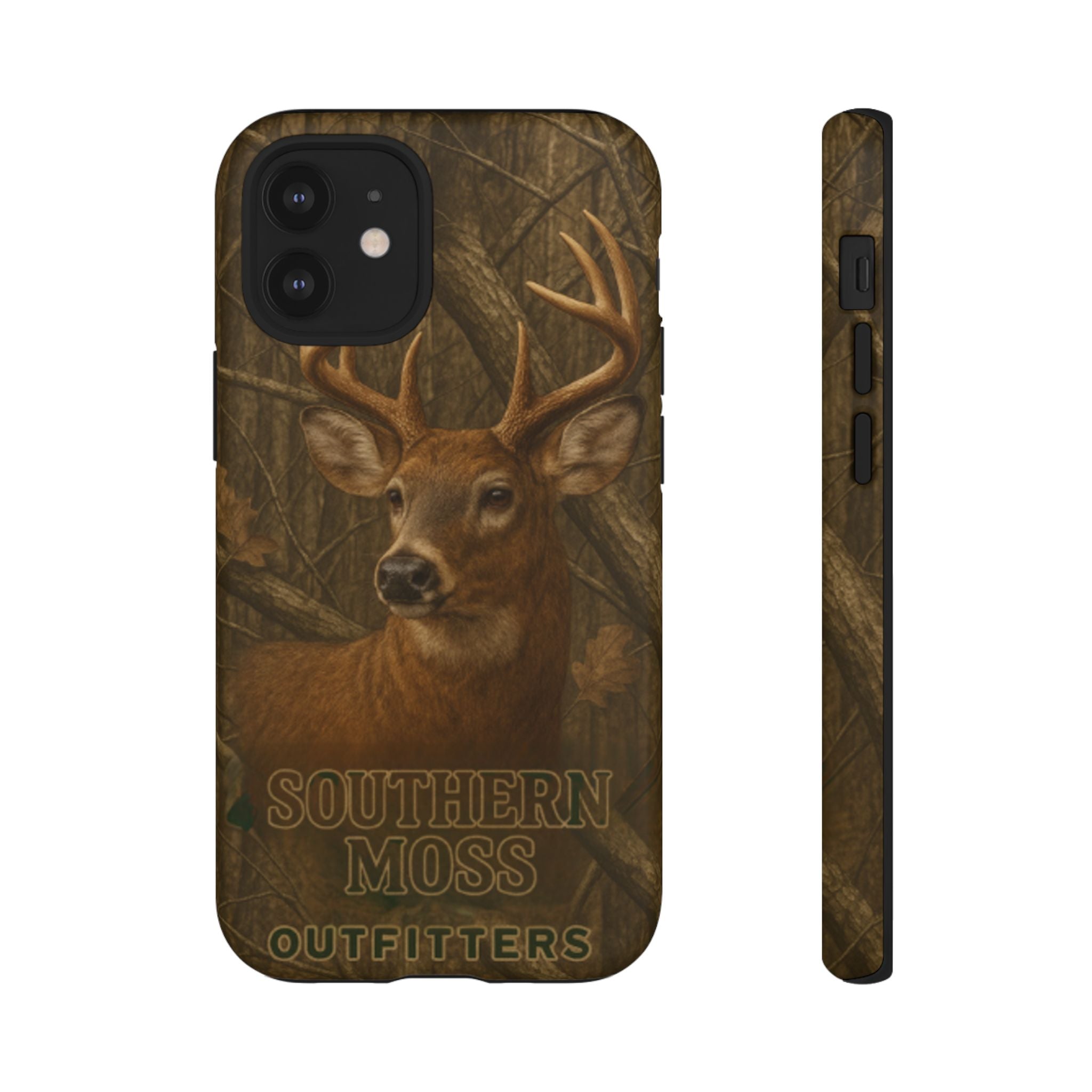 Southern Moss Outfitters Deer Hunting Phone Case – Rugged Outdoor Camo Design, Protective Cover for Outdoor Enthusiasts, Perfect Gift for Nature Lovers, Wildlife Decor