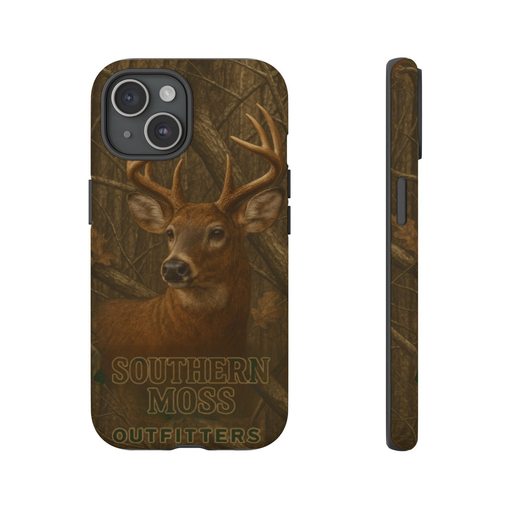 Southern Moss Outfitters Deer Hunting Phone Case – Rugged Outdoor Camo Design, Protective Cover for Outdoor Enthusiasts, Perfect Gift for Nature Lovers, Wildlife Decor