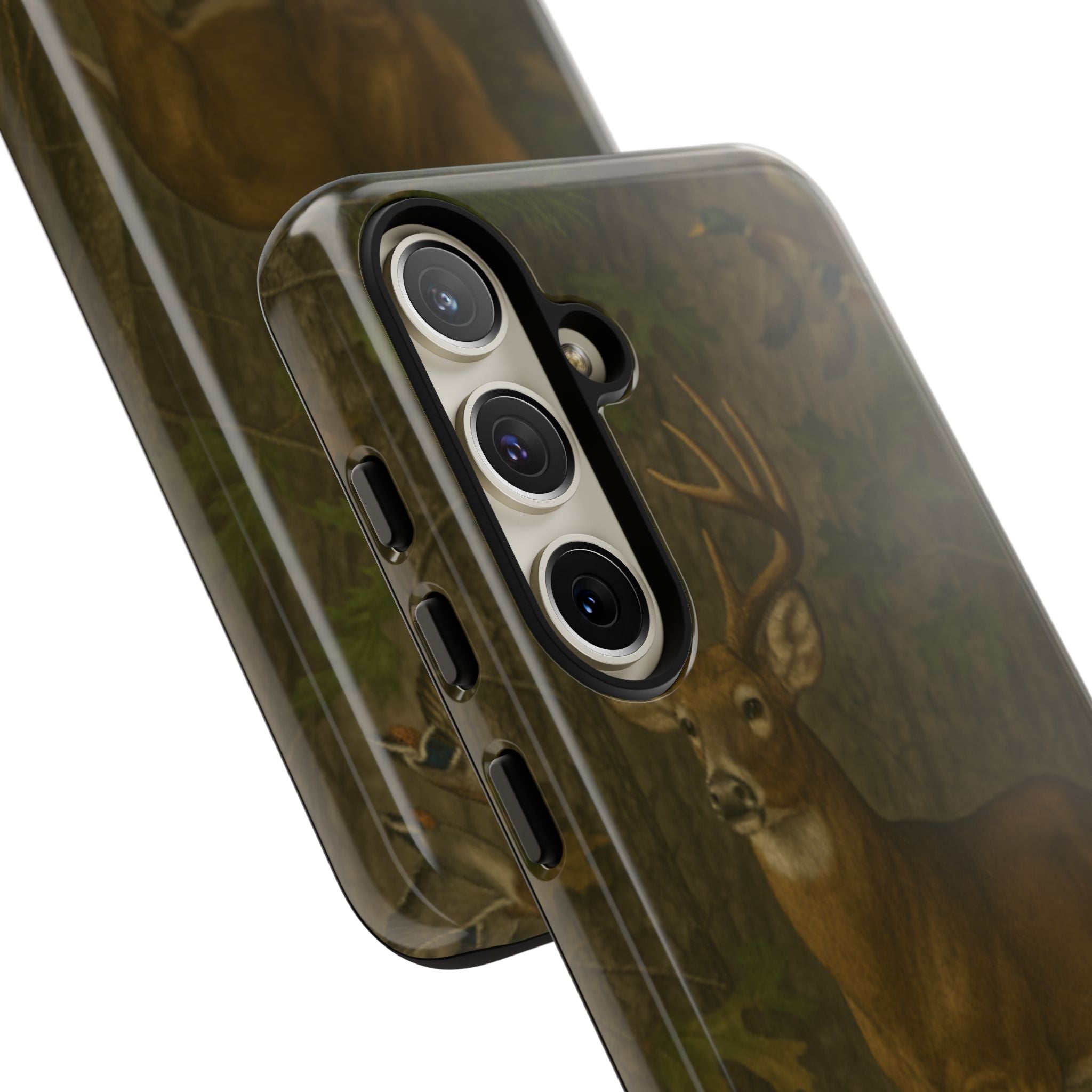 Hunting Phone Case – Deer & Ducks Design | Southern Moss Outfitters | Rugged Camo Outdoor iPhone Case