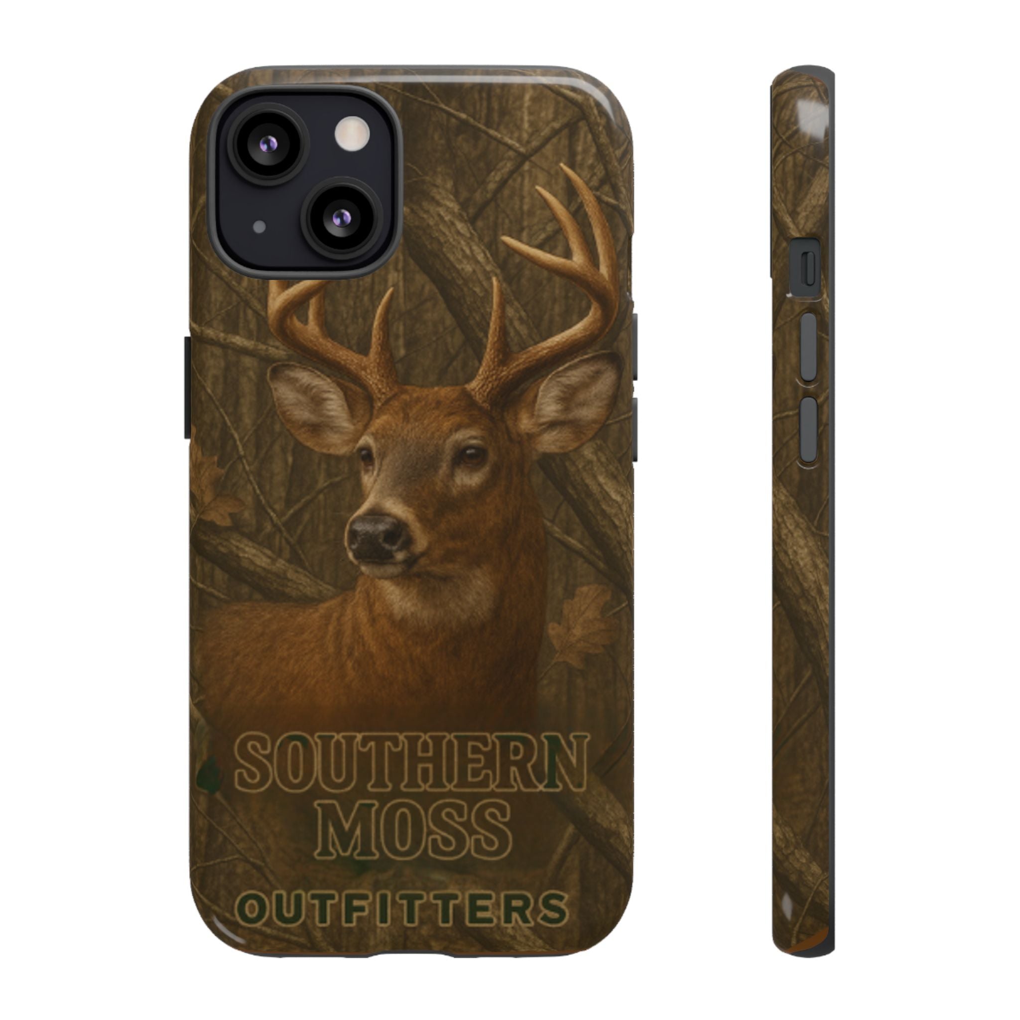 Southern Moss Outfitters Deer Hunting Phone Case – Rugged Outdoor Camo Design, Protective Cover for Outdoor Enthusiasts, Perfect Gift for Nature Lovers, Wildlife Decor