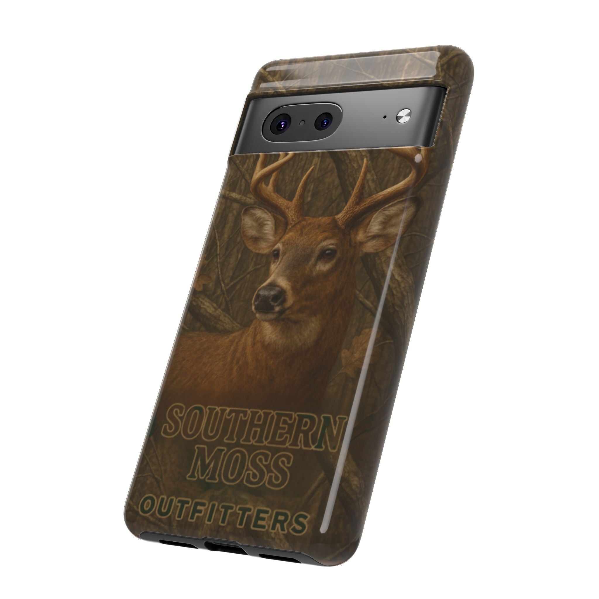 Southern Moss Outfitters Deer Hunting Phone Case – Rugged Outdoor Camo Design, Protective Cover for Outdoor Enthusiasts, Perfect Gift for Nature Lovers, Wildlife Decor