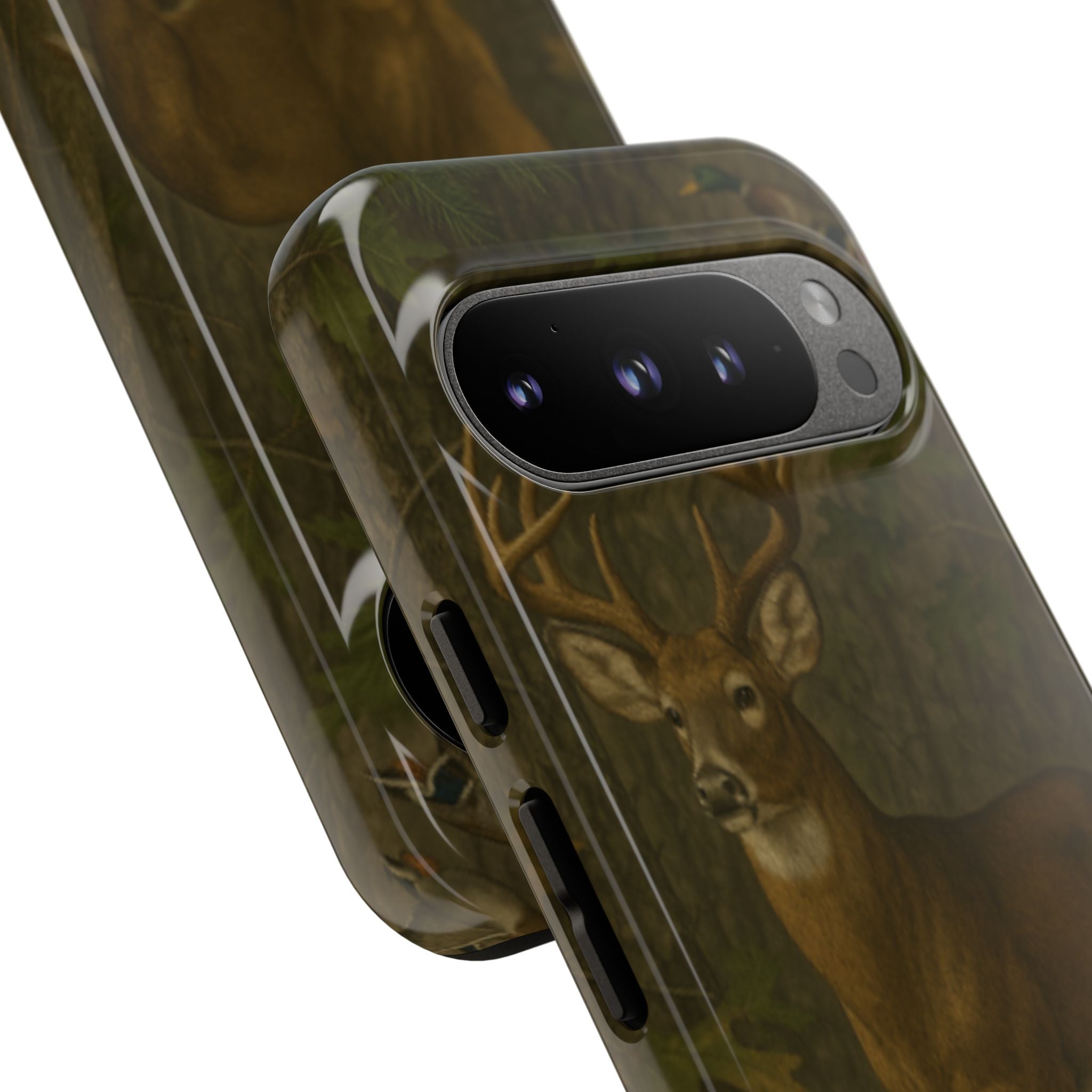 Hunting Phone Case – Deer & Ducks Design | Southern Moss Outfitters | Rugged Camo Outdoor iPhone Case