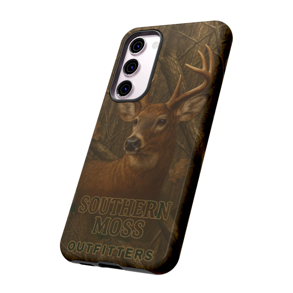 Southern Moss Outfitters Deer Hunting Phone Case – Rugged Outdoor Camo Design, Protective Cover for Outdoor Enthusiasts, Perfect Gift for Nature Lovers, Wildlife Decor
