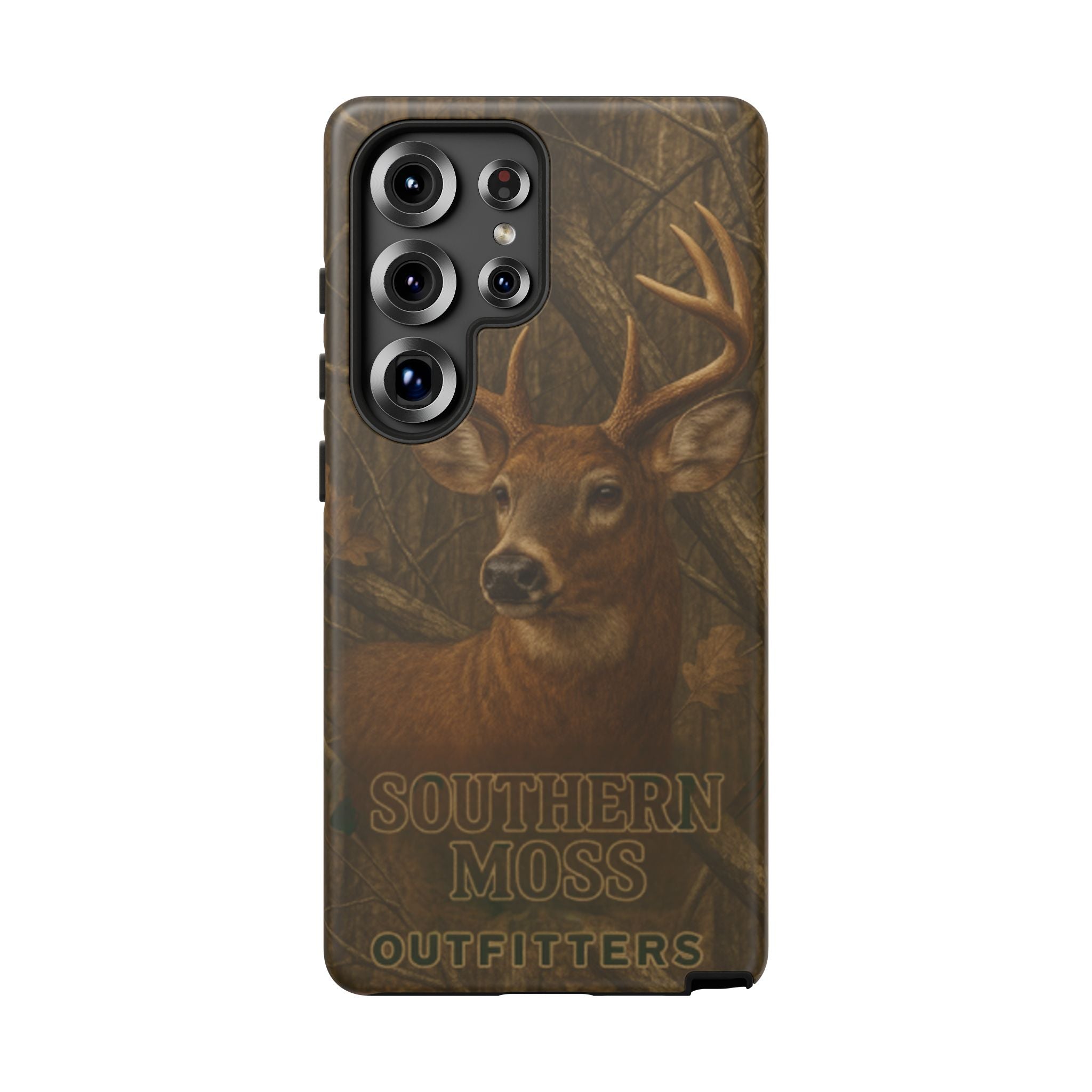 Southern Moss Outfitters Deer Hunting Phone Case – Rugged Outdoor Camo Design, Protective Cover for Outdoor Enthusiasts, Perfect Gift for Nature Lovers, Wildlife Decor
