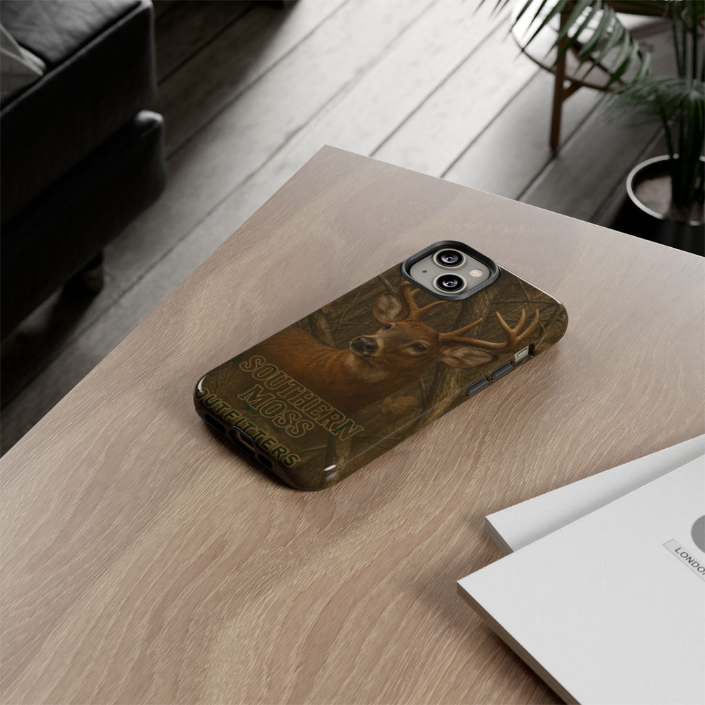 Southern Moss Outfitters Deer Hunting Phone Case – Rugged Outdoor Camo Design, Protective Cover for Outdoor Enthusiasts, Perfect Gift for Nature Lovers, Wildlife Decor