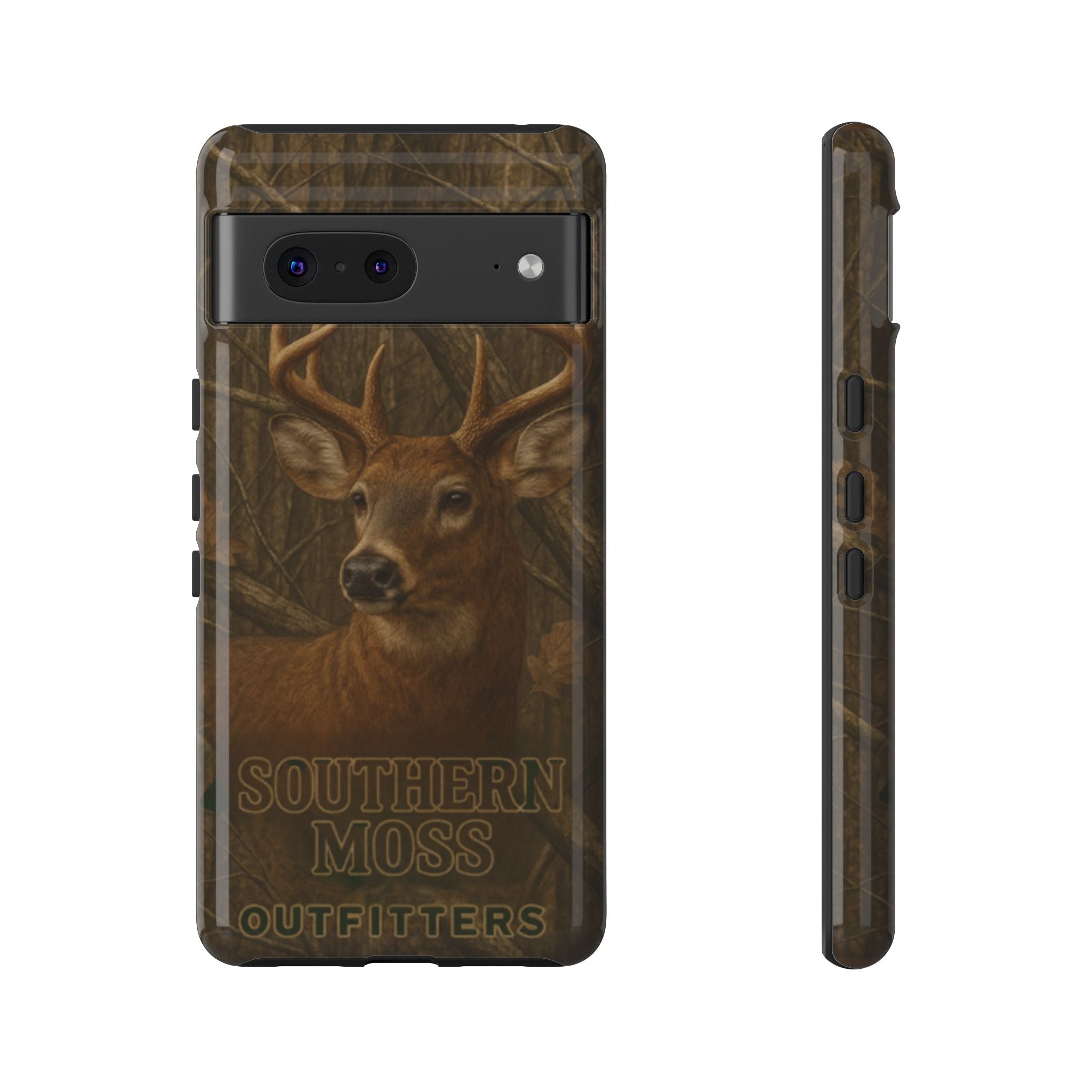 Southern Moss Outfitters Deer Hunting Phone Case – Rugged Outdoor Camo Design, Protective Cover for Outdoor Enthusiasts, Perfect Gift for Nature Lovers, Wildlife Decor