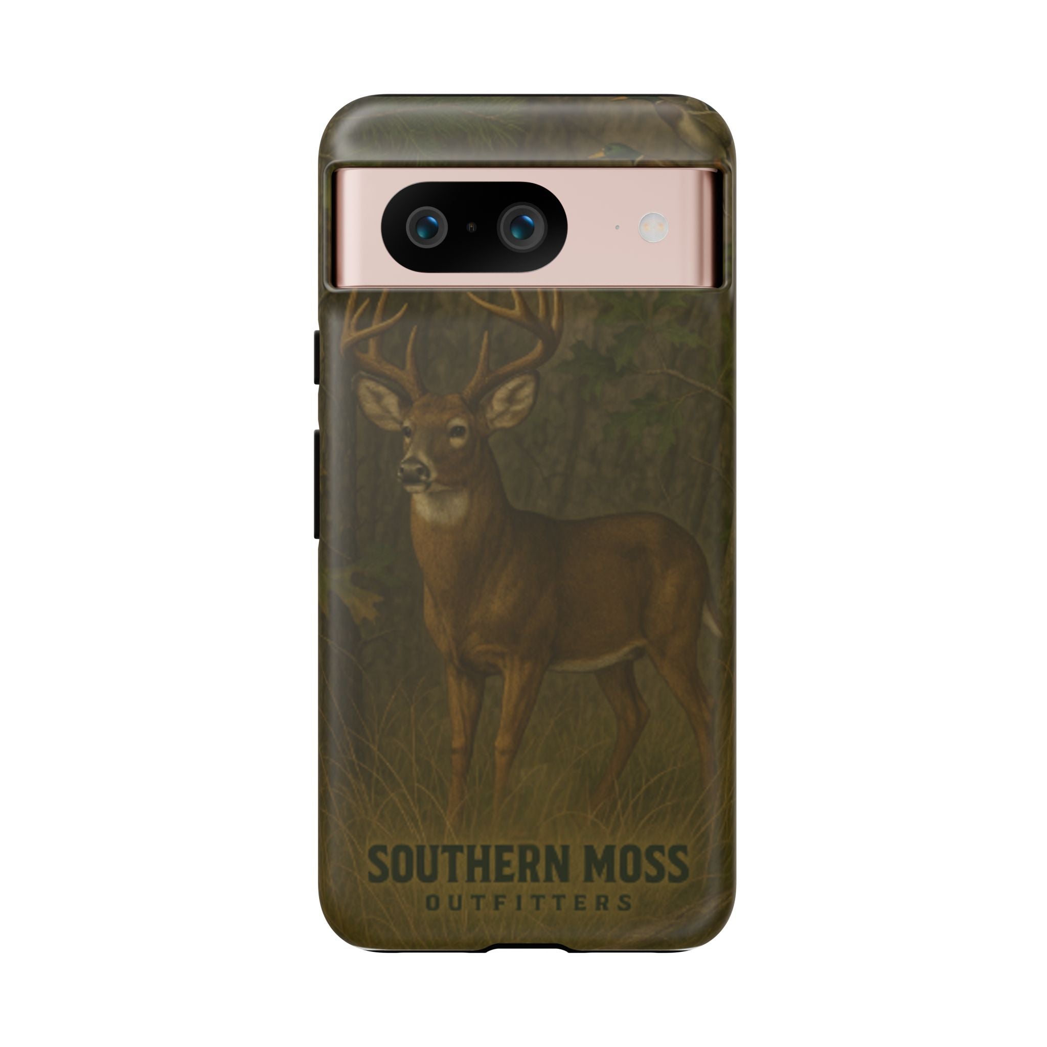 Hunting Phone Case – Deer & Ducks Design | Southern Moss Outfitters | Rugged Camo Outdoor iPhone Case