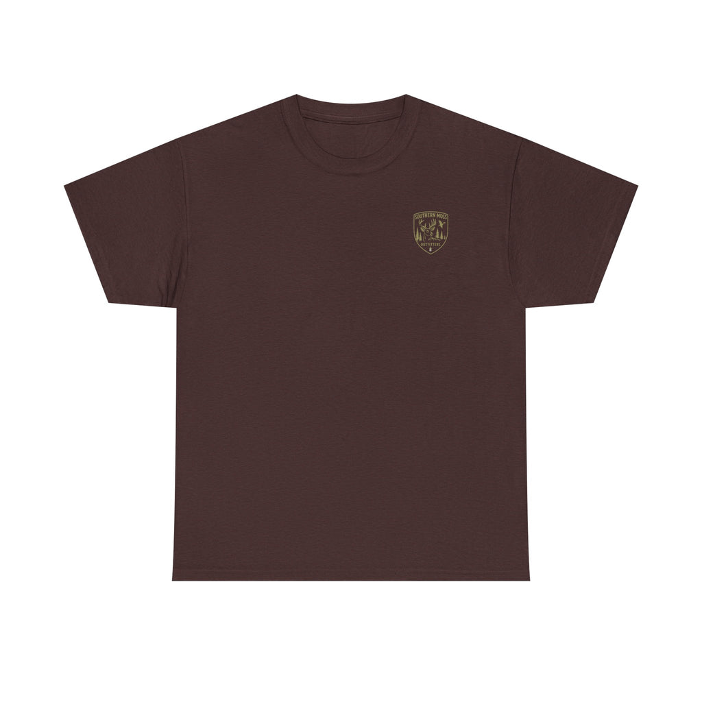 Southern Moss Outfitters Faith & Outdoors Tee Deer, Cross, Church Design, Casual Wear, Outdoor Apparel, Gift for Nature Lovers, Wildlife Tee